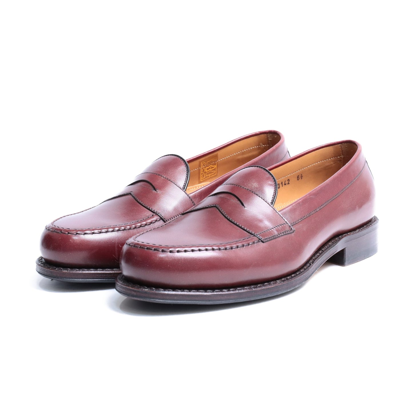 98324 / CALF / BORDO / HALF RUBBER SOLE / UK6.5(25.5cm)