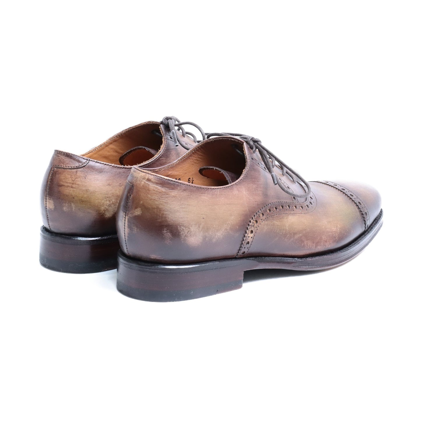 98409 / Vegano Crust / COFFEE / Leather / UK6.5(25.5cm)