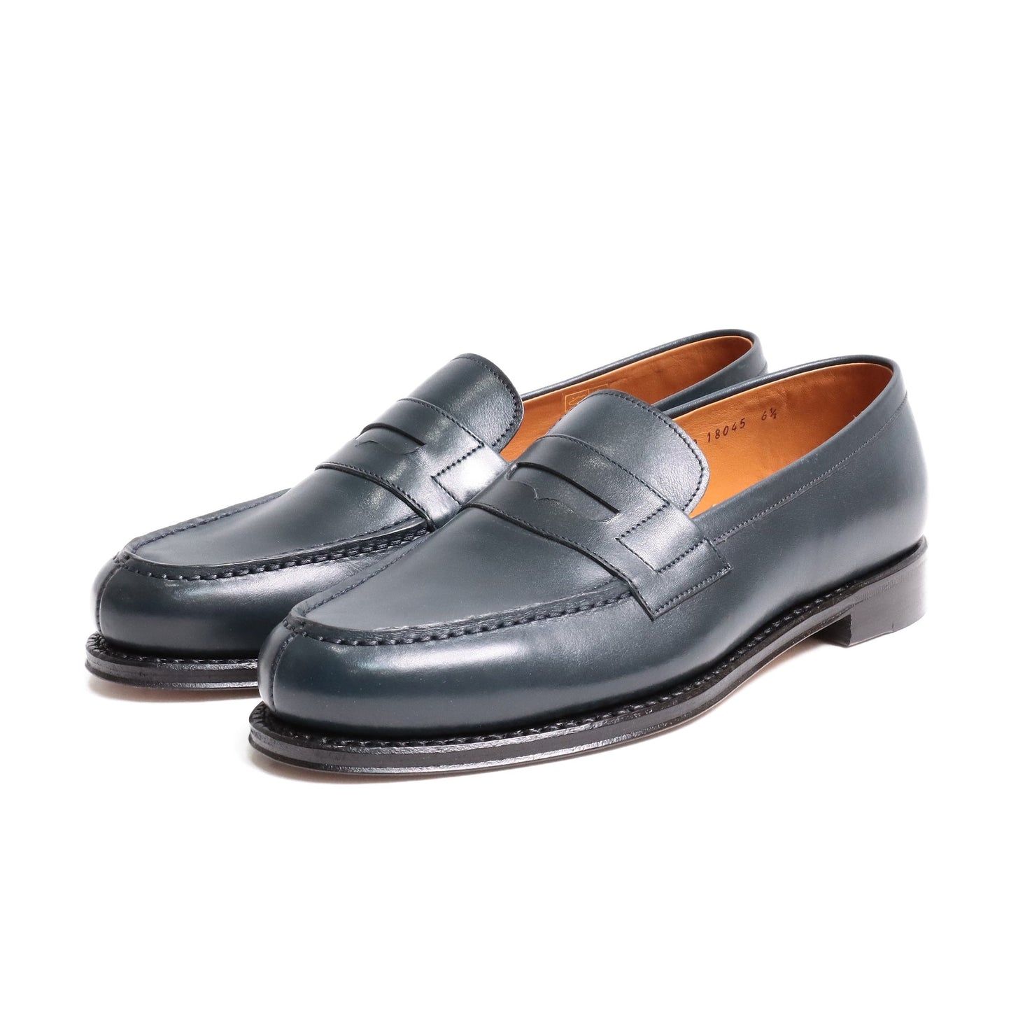 98589 / CALF / NAVY / LEATHER SOLE / UK6.5(25.5cm)