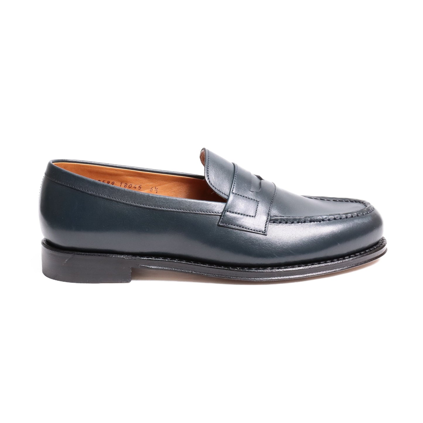 98589 / CALF / NAVY / LEATHER SOLE / UK6.5(25.5cm)