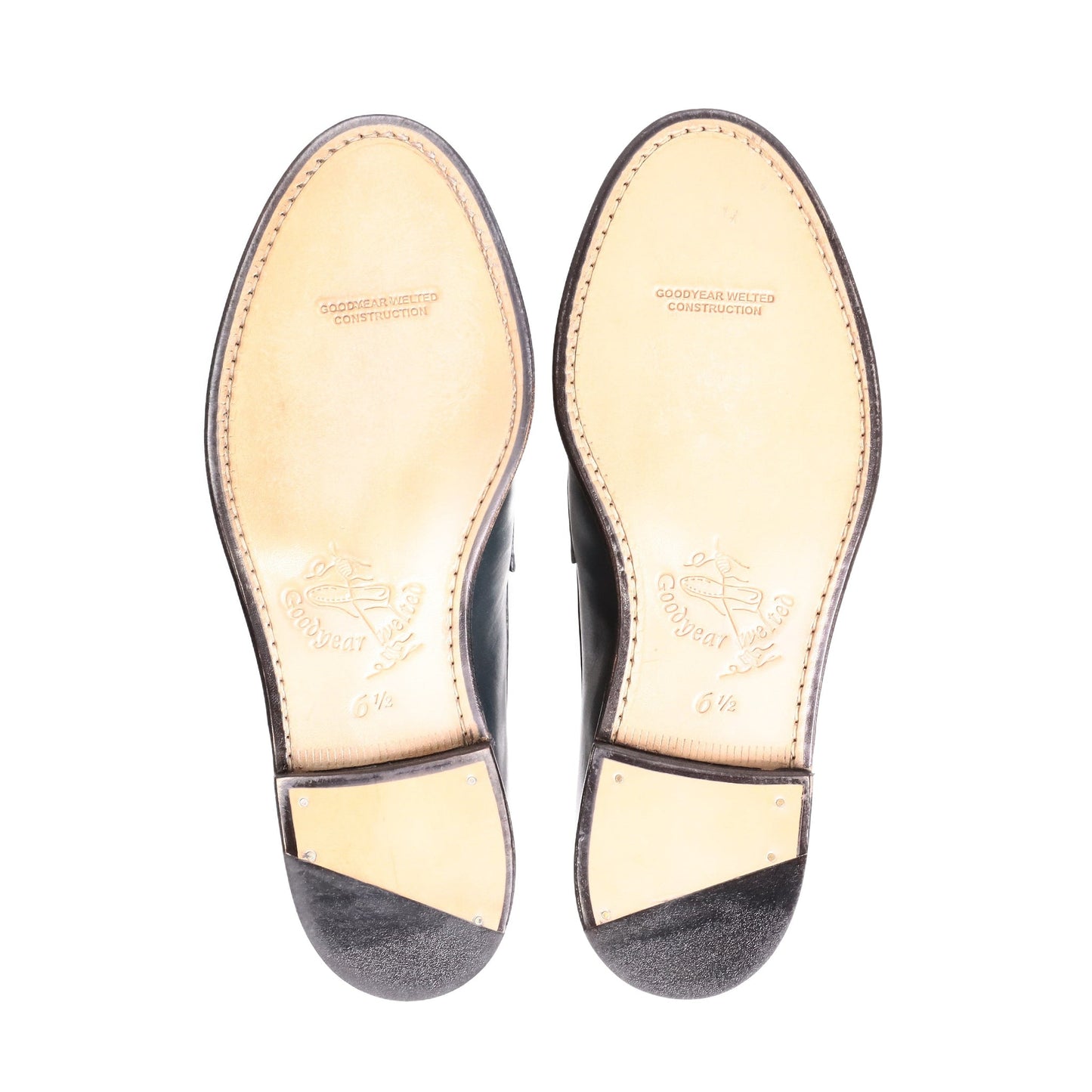 98589 / CALF / NAVY / LEATHER SOLE / UK6.5(25.5cm)