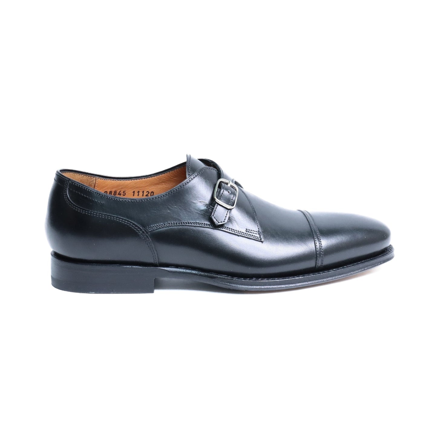 98845 / CALF / BLACK / LEATHER SOLE / UK6.5(25.5cm)