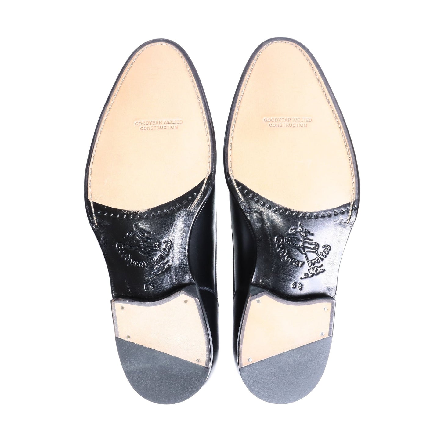 98845 / CALF / BLACK / LEATHER SOLE / UK6.5(25.0cm)