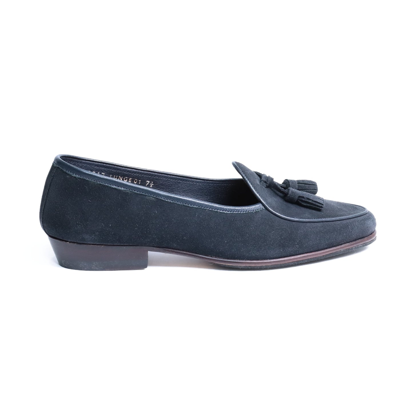 98917 / SUEDE / NAVY / HALF RUBBER SOLE / UK7.5(26.5cm)