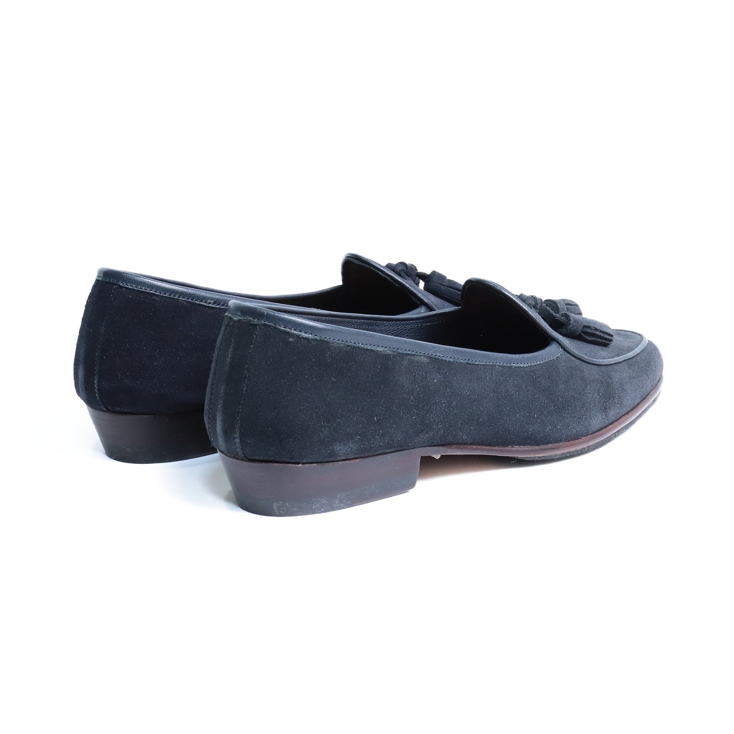 98917 / SUEDE / NAVY / HALF RUBBER SOLE / UK7.5(26.5cm)
