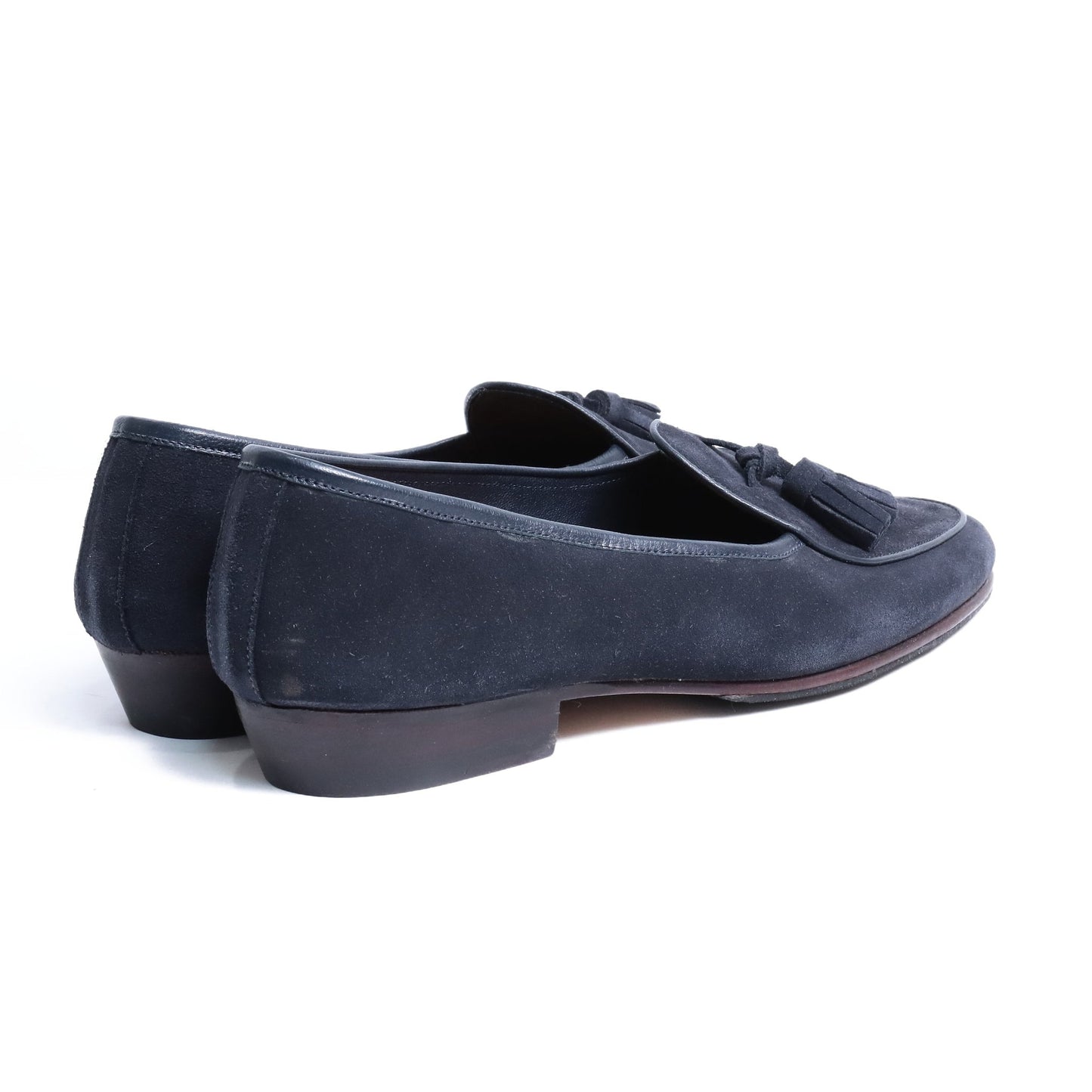 98917 / SUEDE / NAVY / HALF RUBBER SOLE / UK8.0(26.5cm)