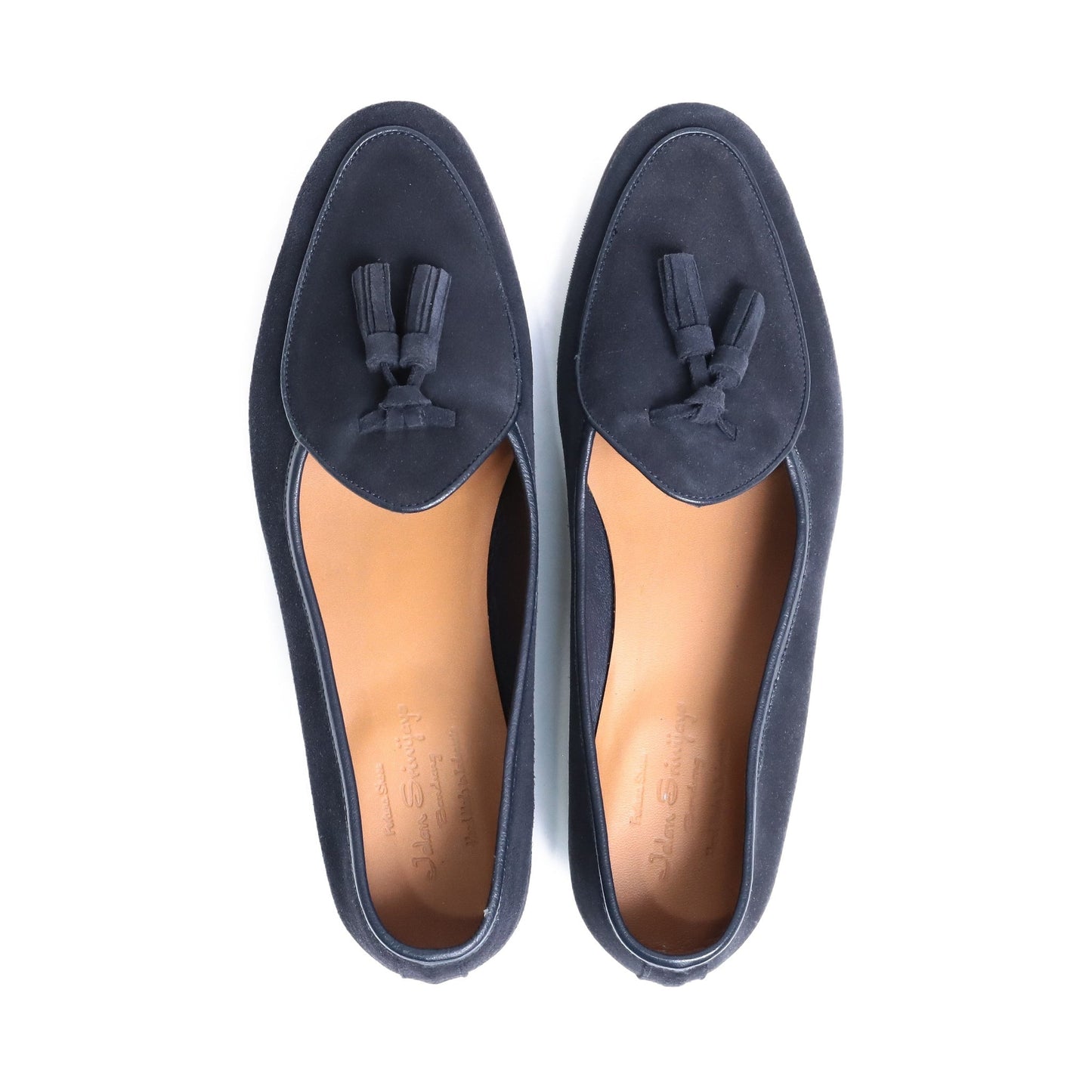 98917 / SUEDE / NAVY / HALF RUBBER SOLE / UK8.0(26.5cm)