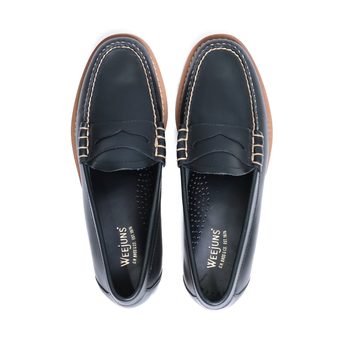 BA11011 / LTHR / NAVY / LEATHER SOLE / 7(25.0cm)