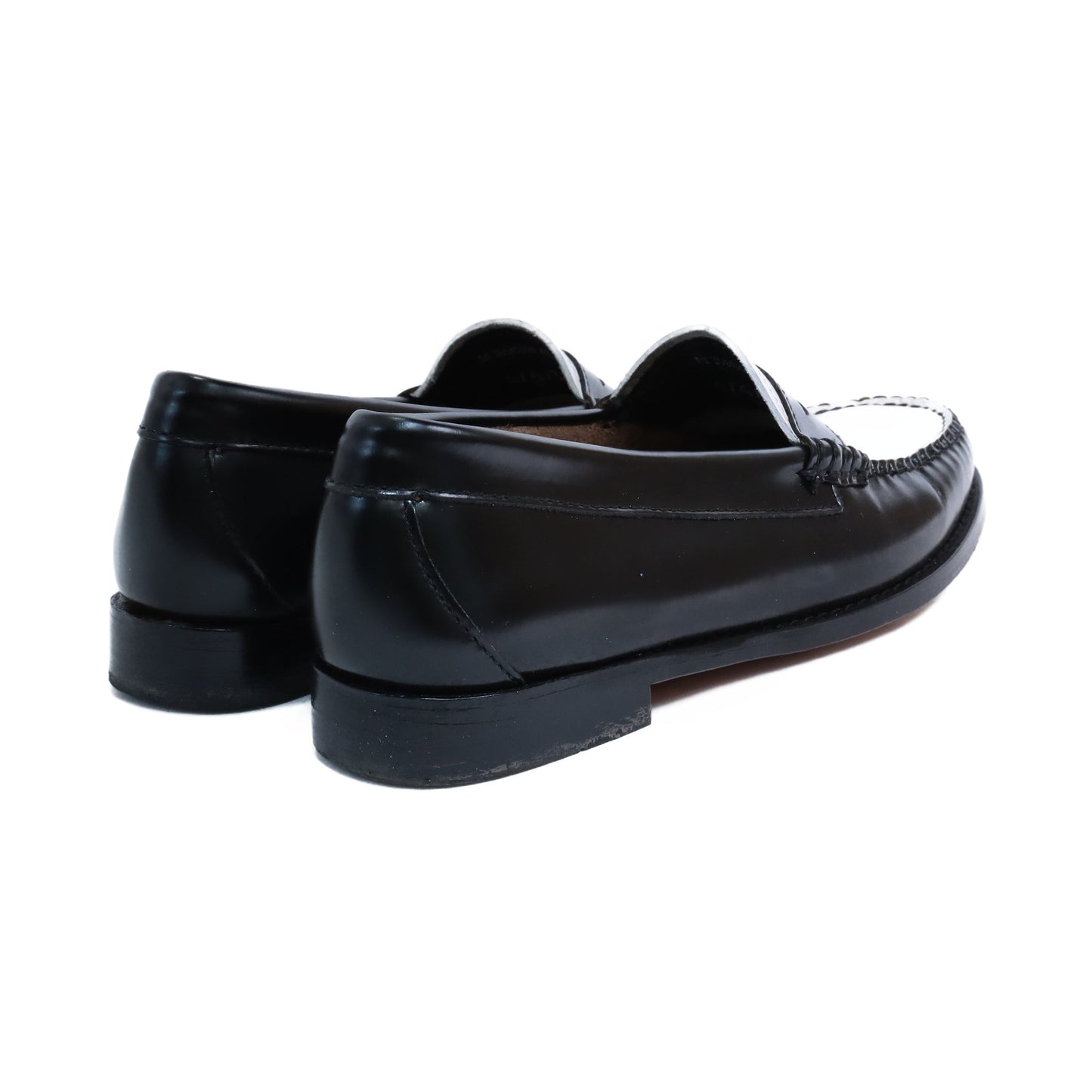 BA41010 / LTHR / BLACK & WHITE / LEATHER SOLE / US6.0(24.0cm)