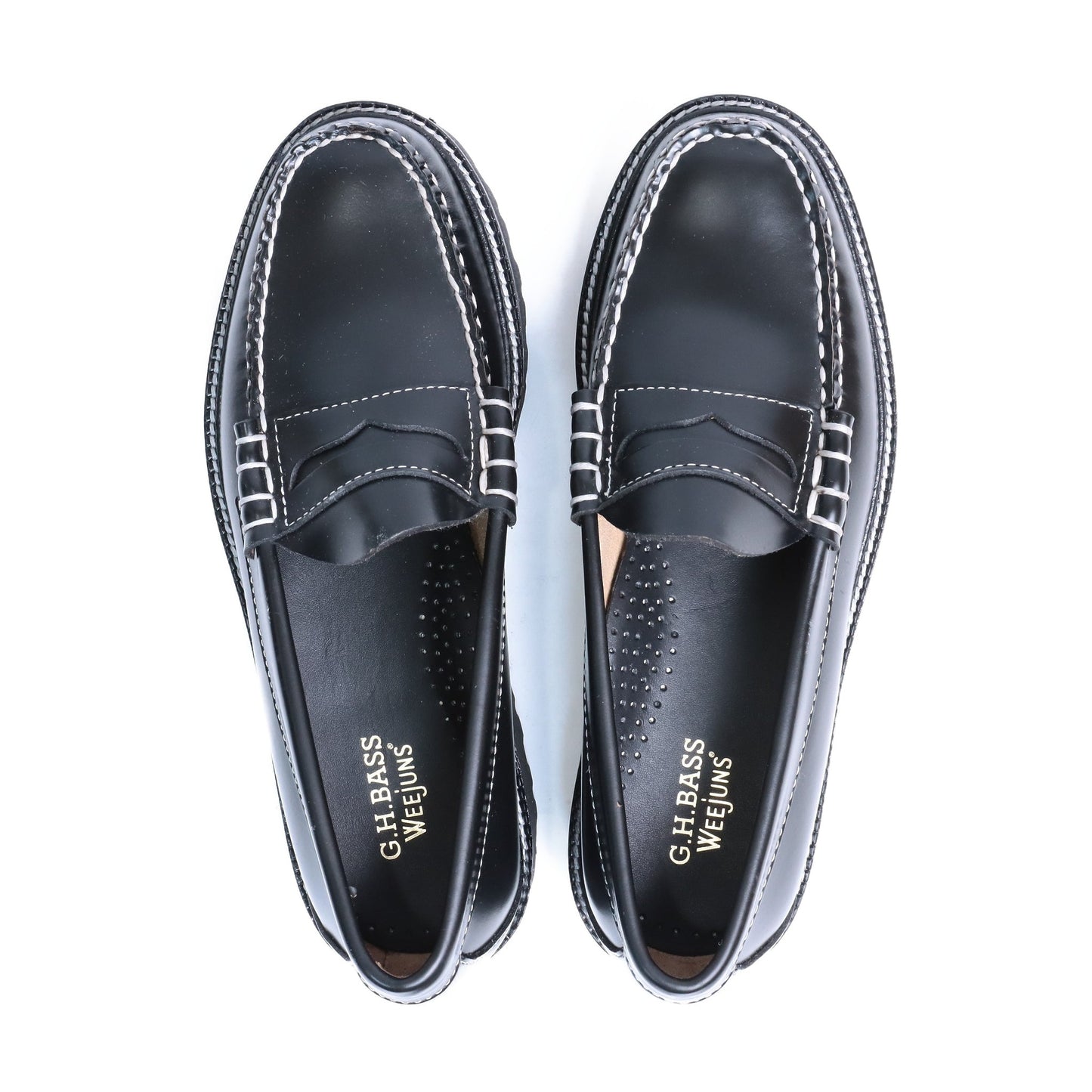BA91510B / LTHR / BLACK / RUBBER SOLE / US7.5(25.5cm)