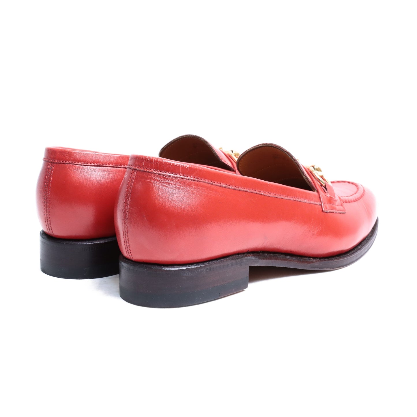 98689 / CALF / RED / LEATHER SOLE / UK5.0(24.0cm)