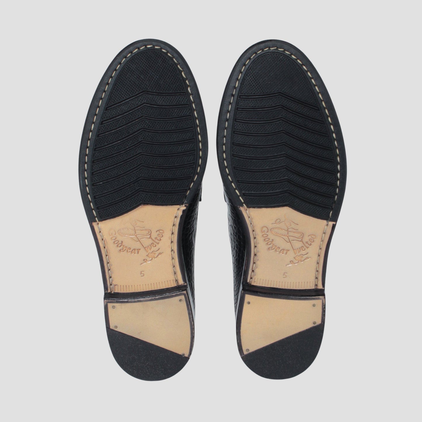 98998 / COCO / BLACK / HALF RUBBER SOLE / UK5.0(24.0cm)