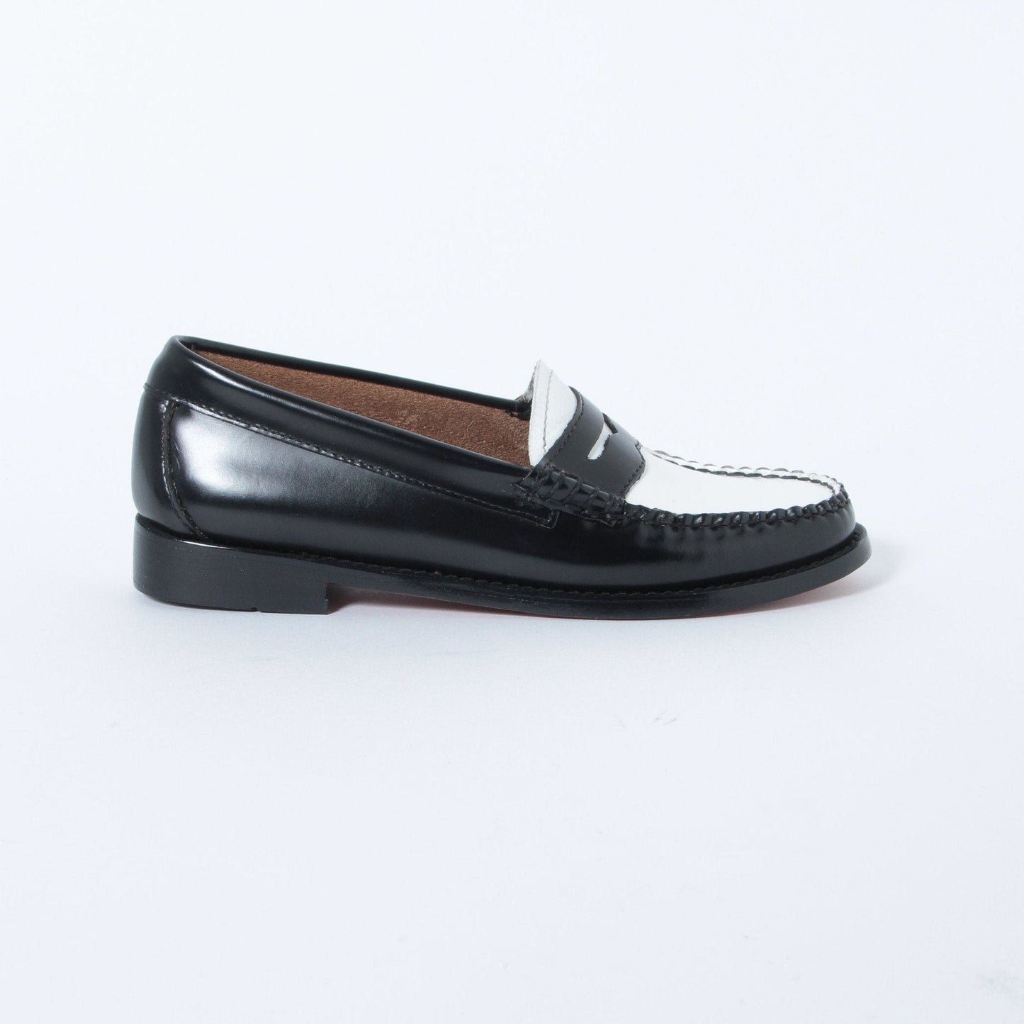 BA41010 / LTHR / BLACK/WHITE / LEATHERSOLE / US5.0(22.5cm)