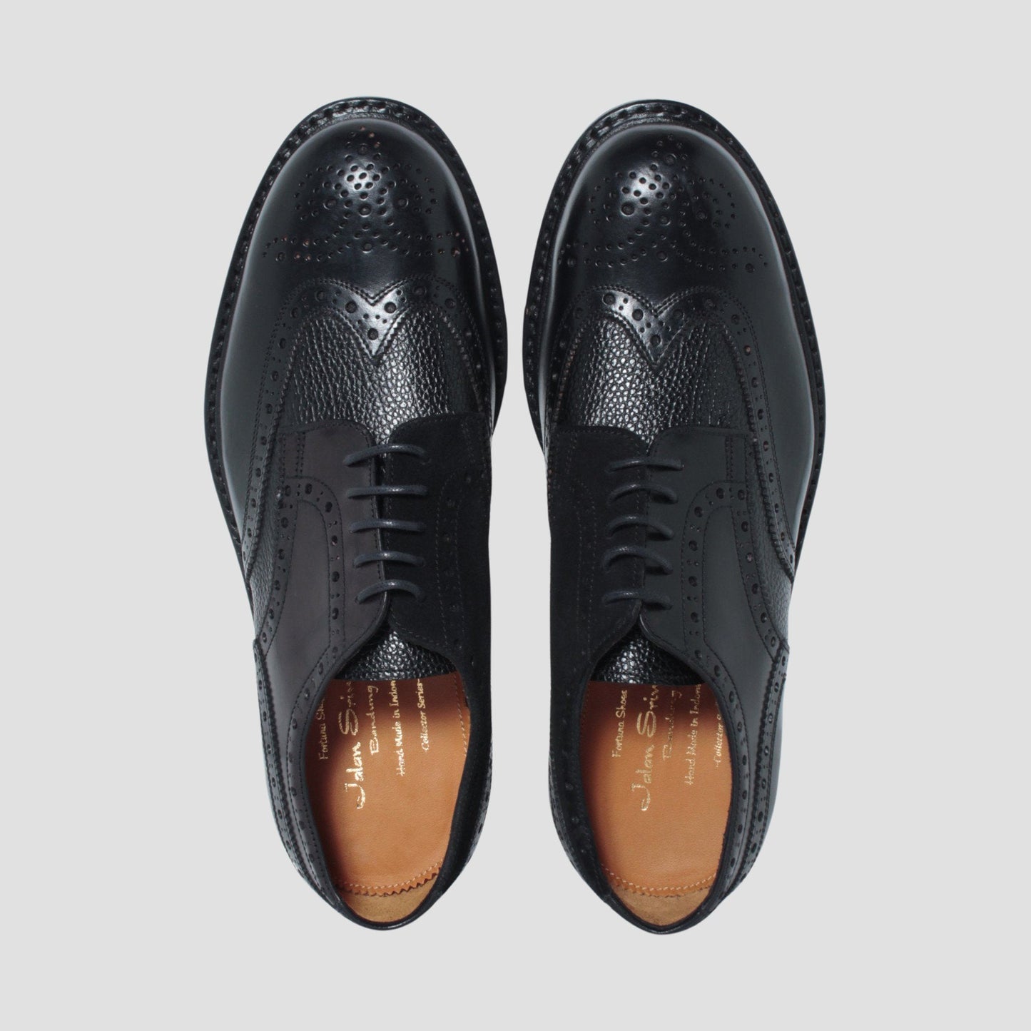 98472 / GRAIN/CORDOVAN/CALF/SUEDE / BLACK / RIDGEWAY / UK5.5(24.0cm)