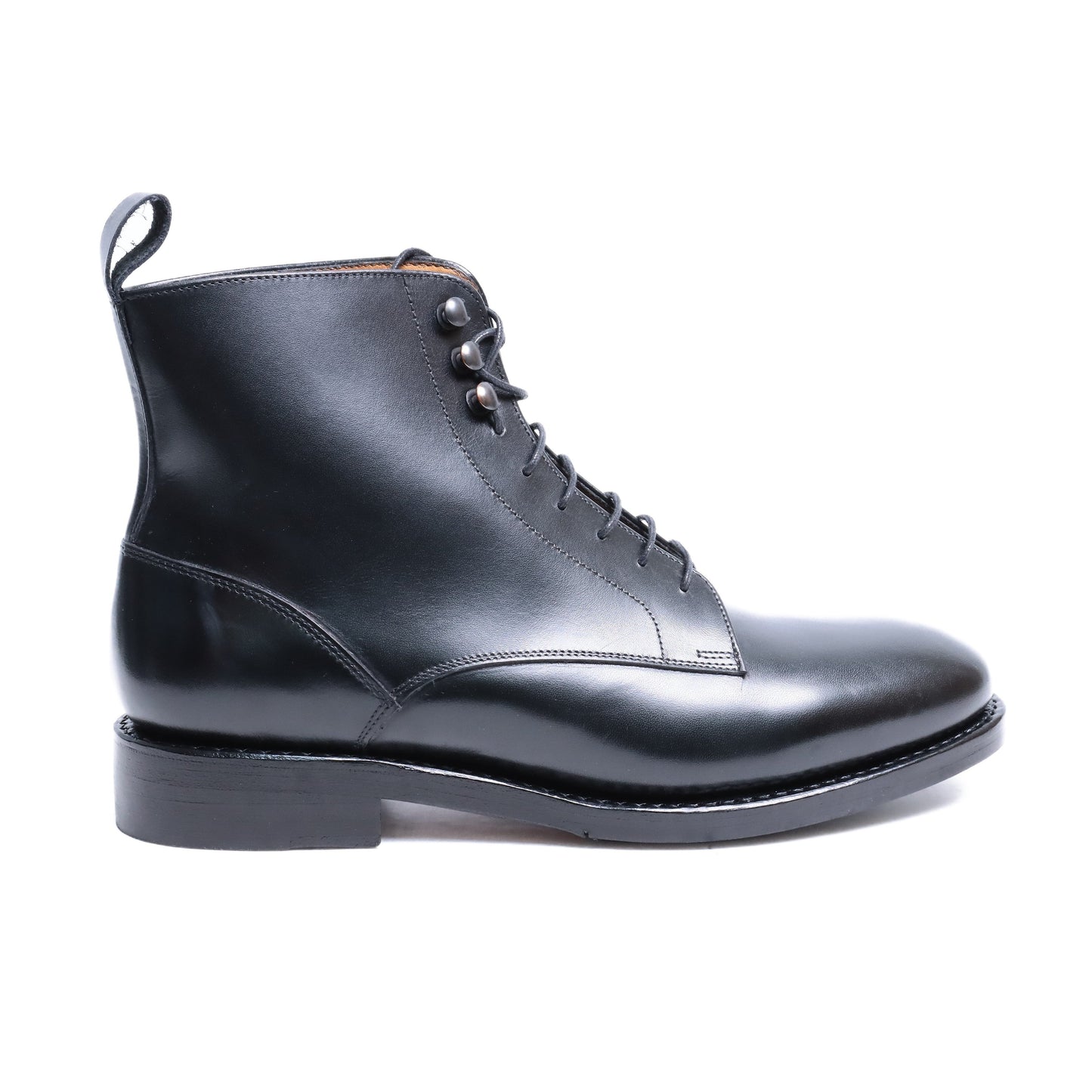 99007 / CALF / BLACK / HALF RUBBER SOLE / UK3.5(22.5cm)