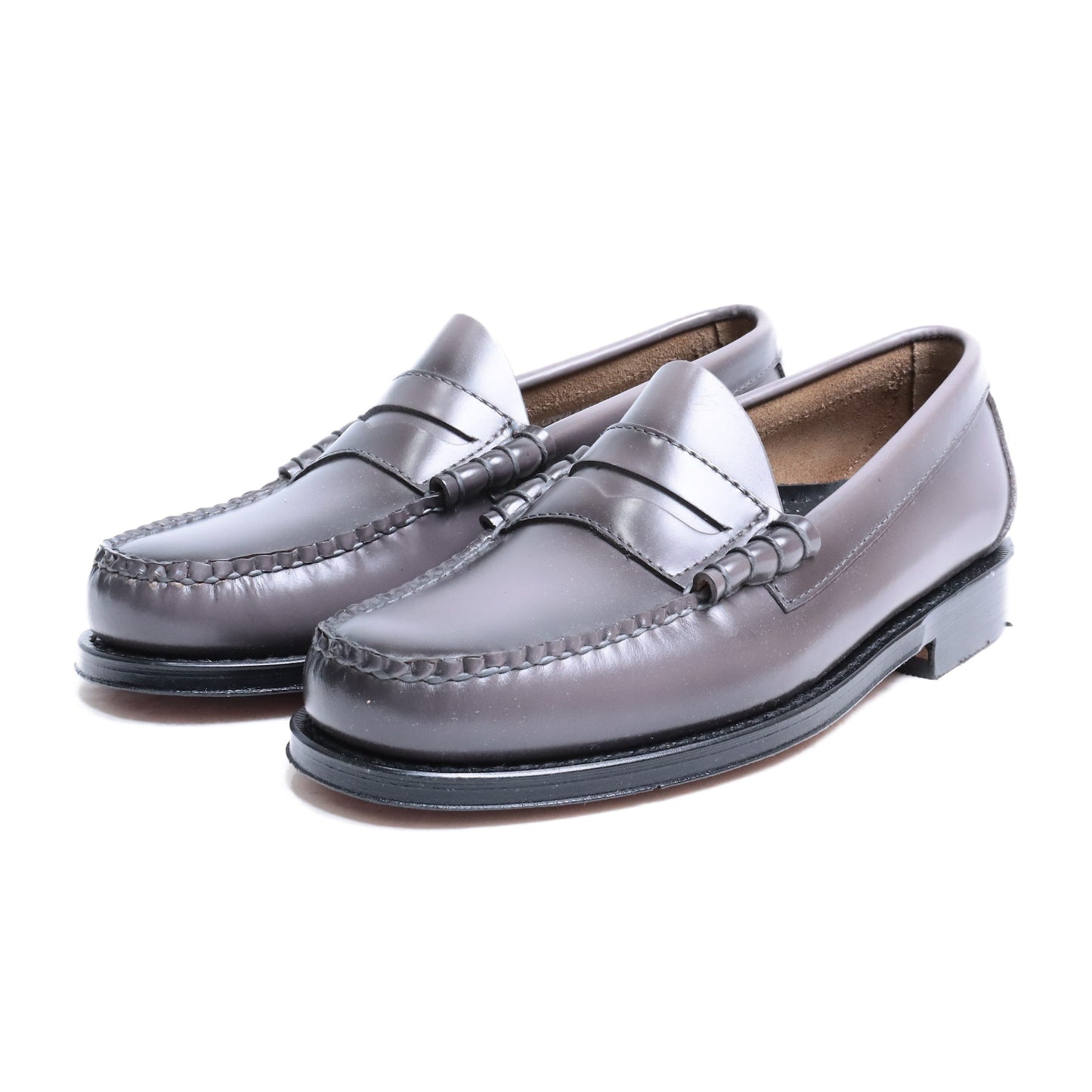 BA11074A LARSON BURNISH / LTHR / DARKGRAY / LEATHER SOLE / US6.0(24.0cm)