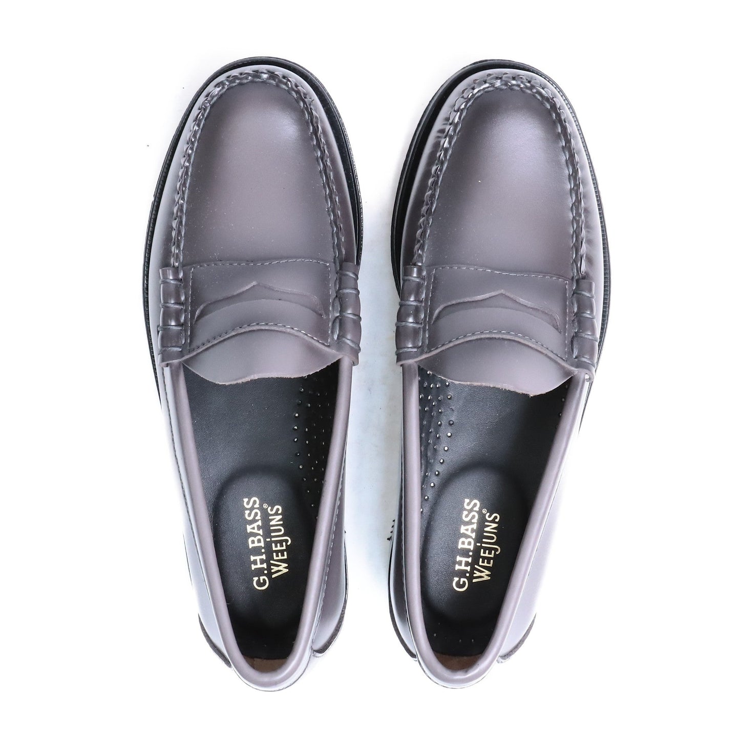 BA11074A LARSON BURNISH / LTHR / DARKGRAY / LEATHER SOLE / US6.0(24.0cm)