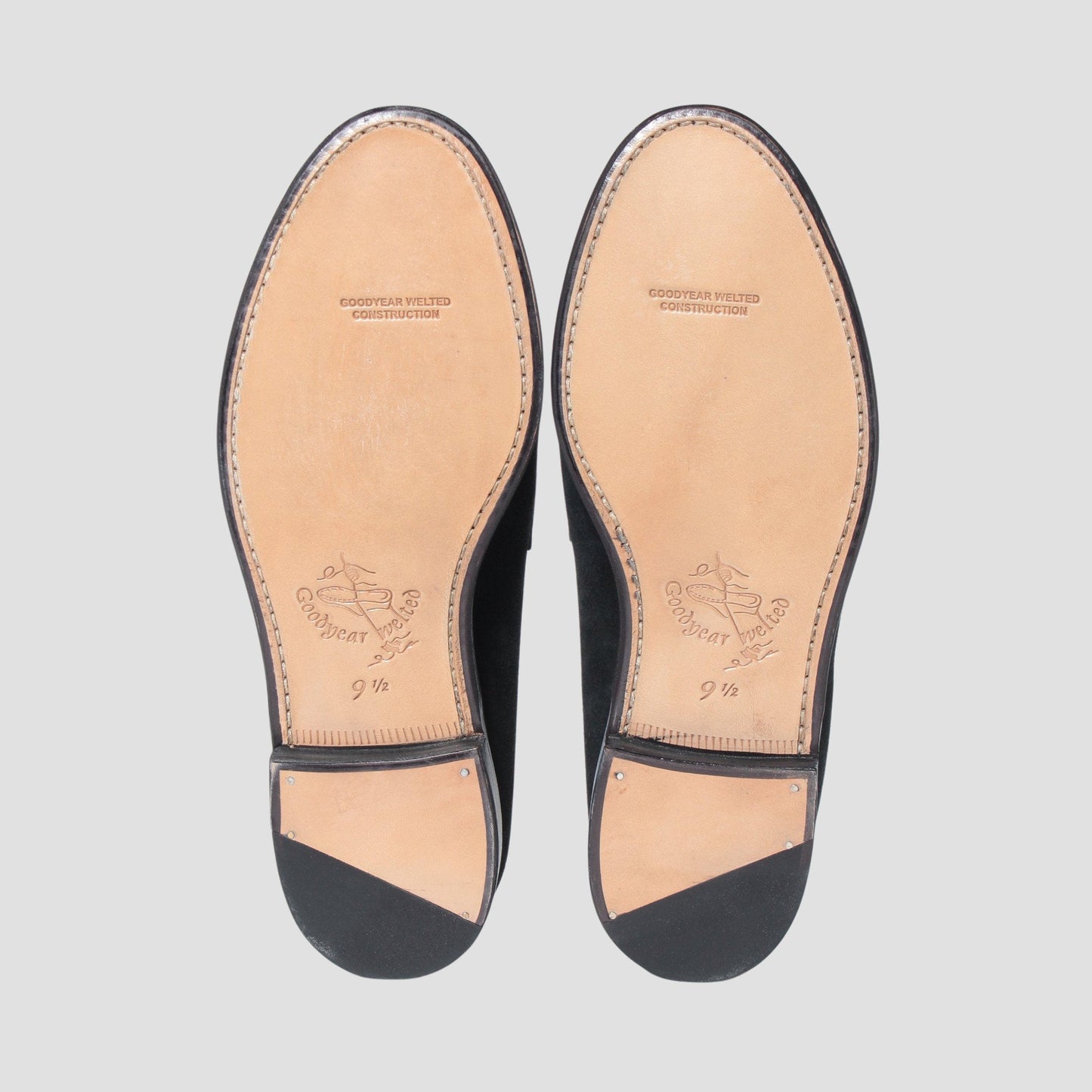 98998 / SUEDE / BLACK / LEATHERSOLE / UK9.5(28.5cm)