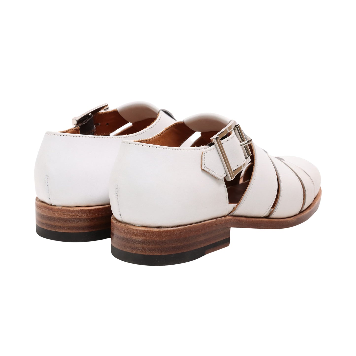 98850 / CALF / WHITE / LEATHER SOLE / UK2.5(21.5cm)
