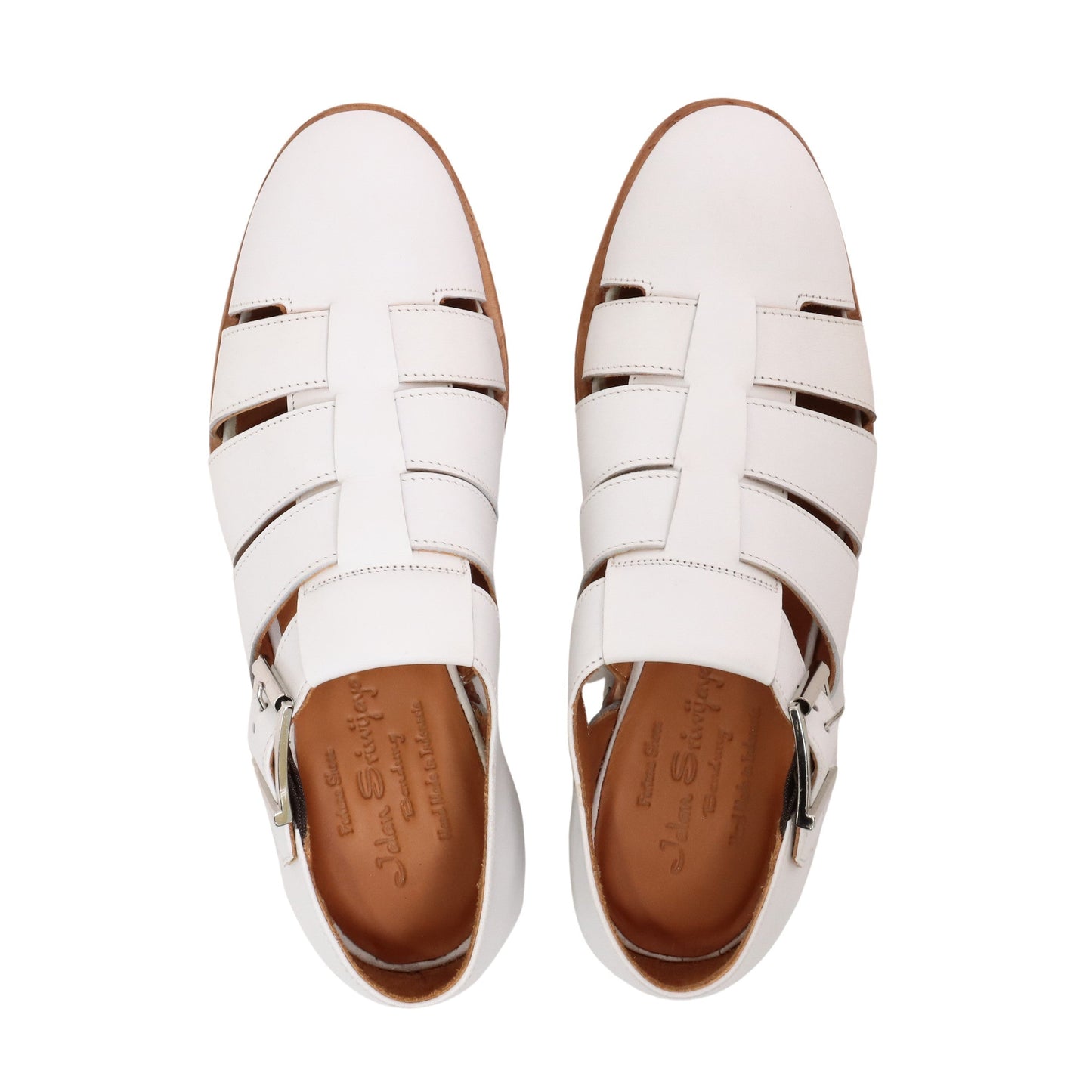 98850 / CALF / WHITE / LEATHER SOLE / UK2.5(21.5cm)