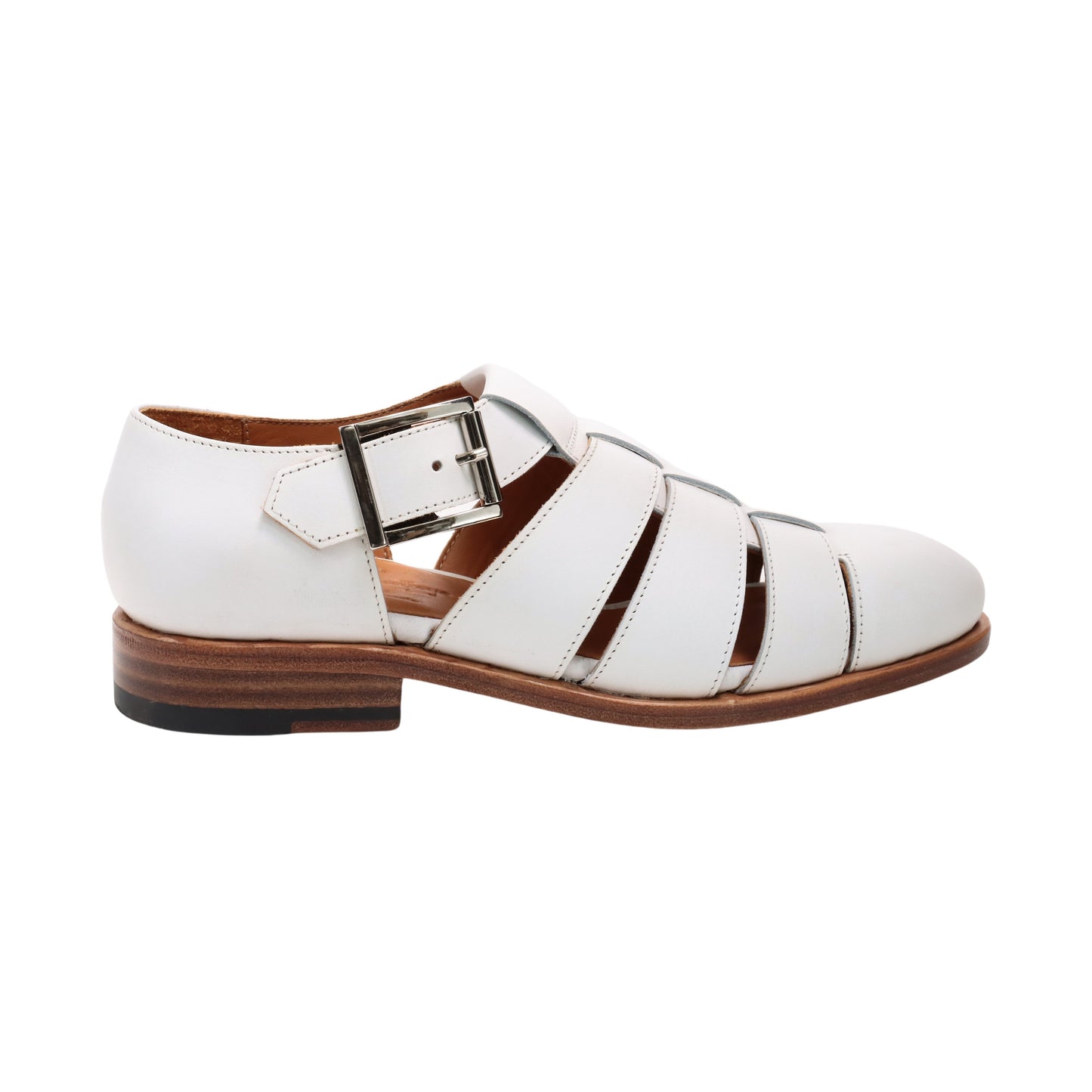98850 / CALF / WHITE / LEATHER SOLE / UK3.0(22.0cm)