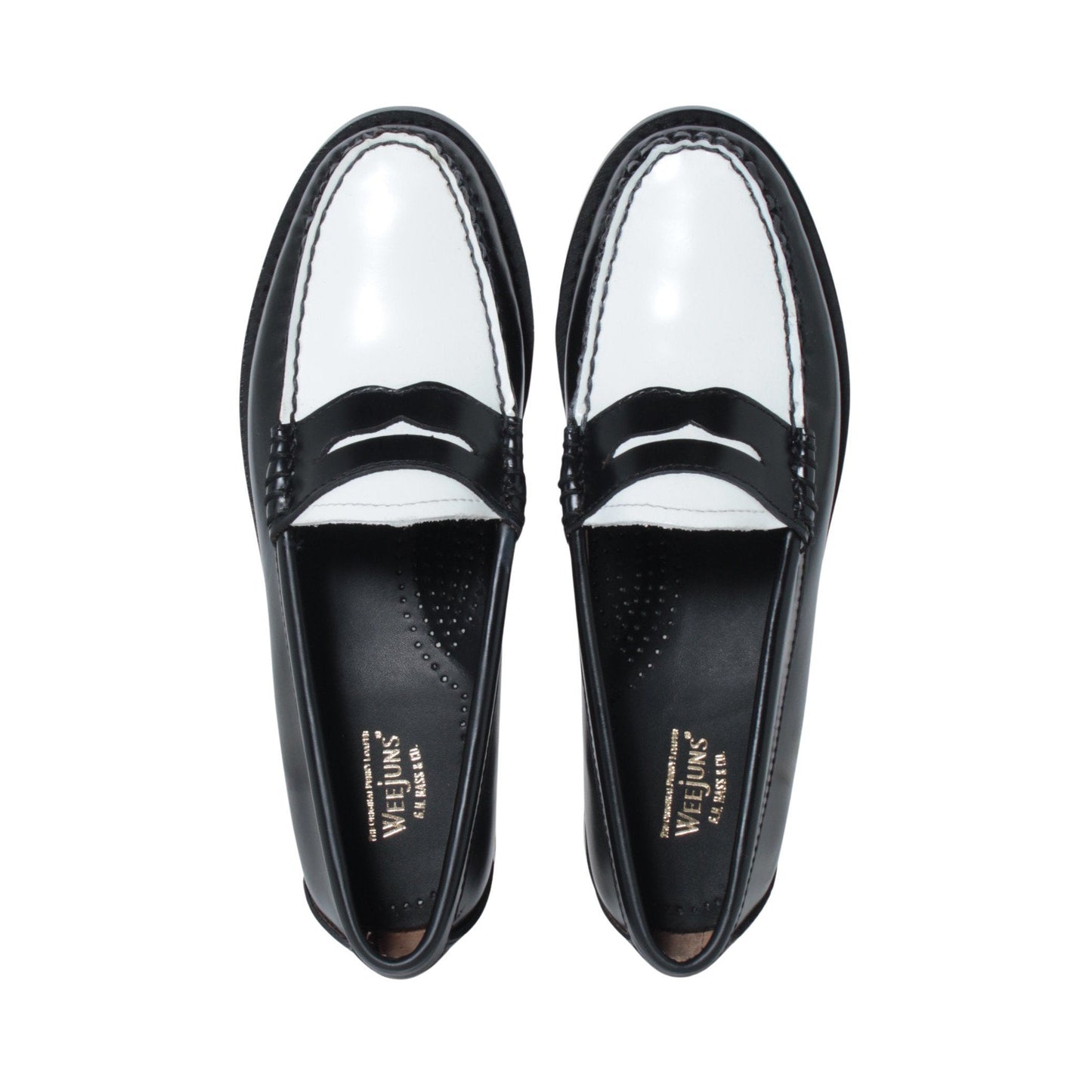 BA41010 / LTHR / BLK/WHI / LEATHERSOLE / US5.0(22.5cm)