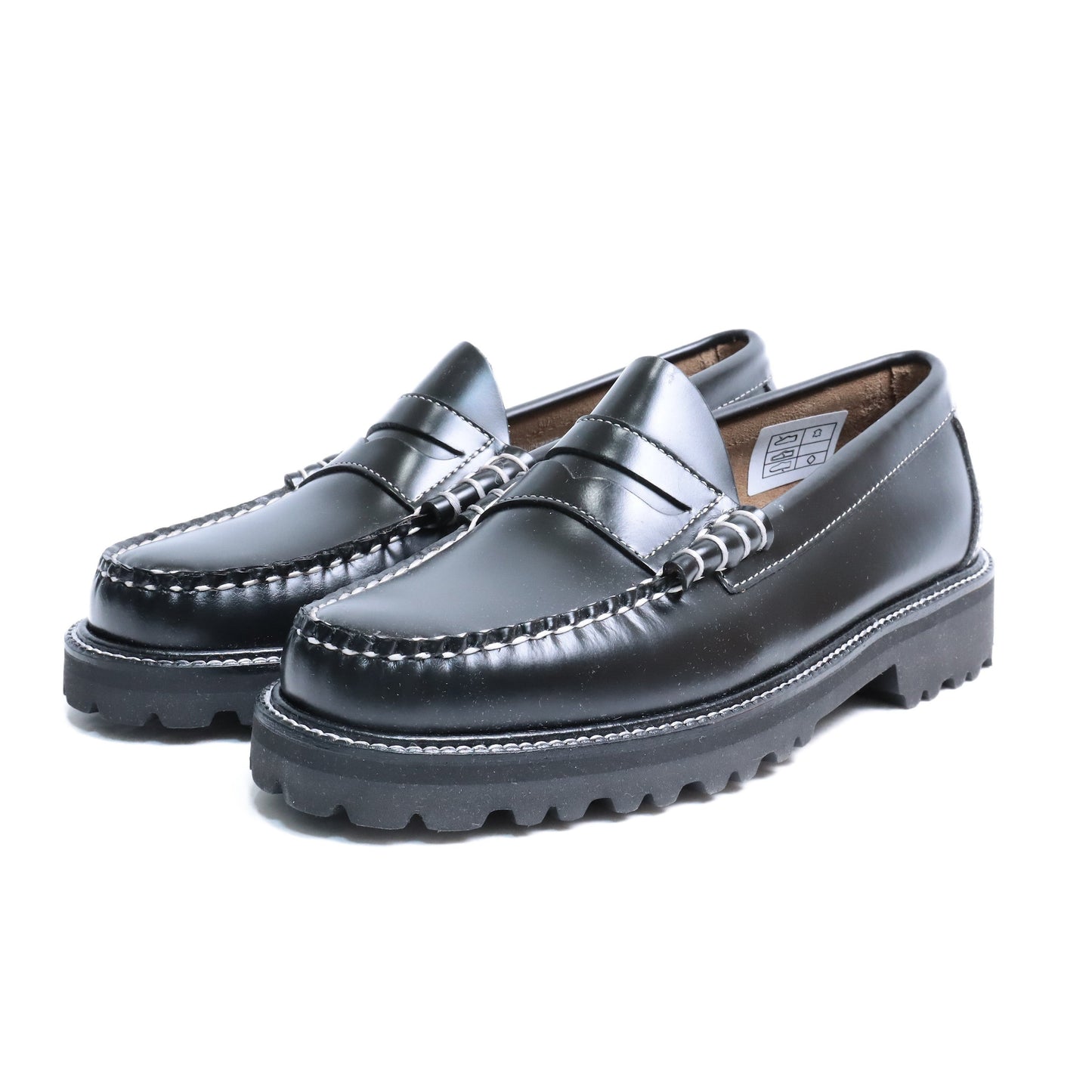 BA91510B LARSON CONTRASTITCH / LTHR / BLACK / RUBBER SOLE / US7.0(25.0cm)