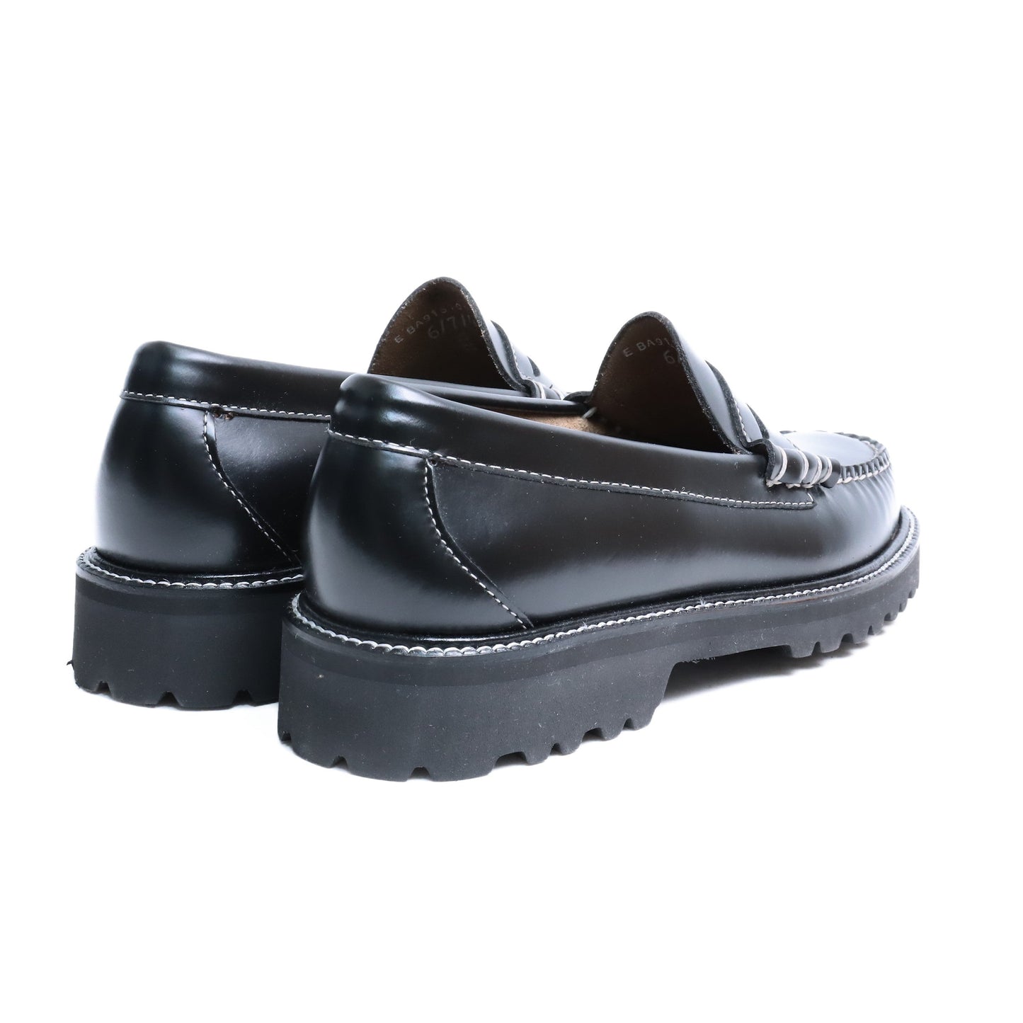 BA91510B LARSON CONTRASTITCH / LTHR / BLACK / RUBBER SOLE / US7.0(25.0cm)