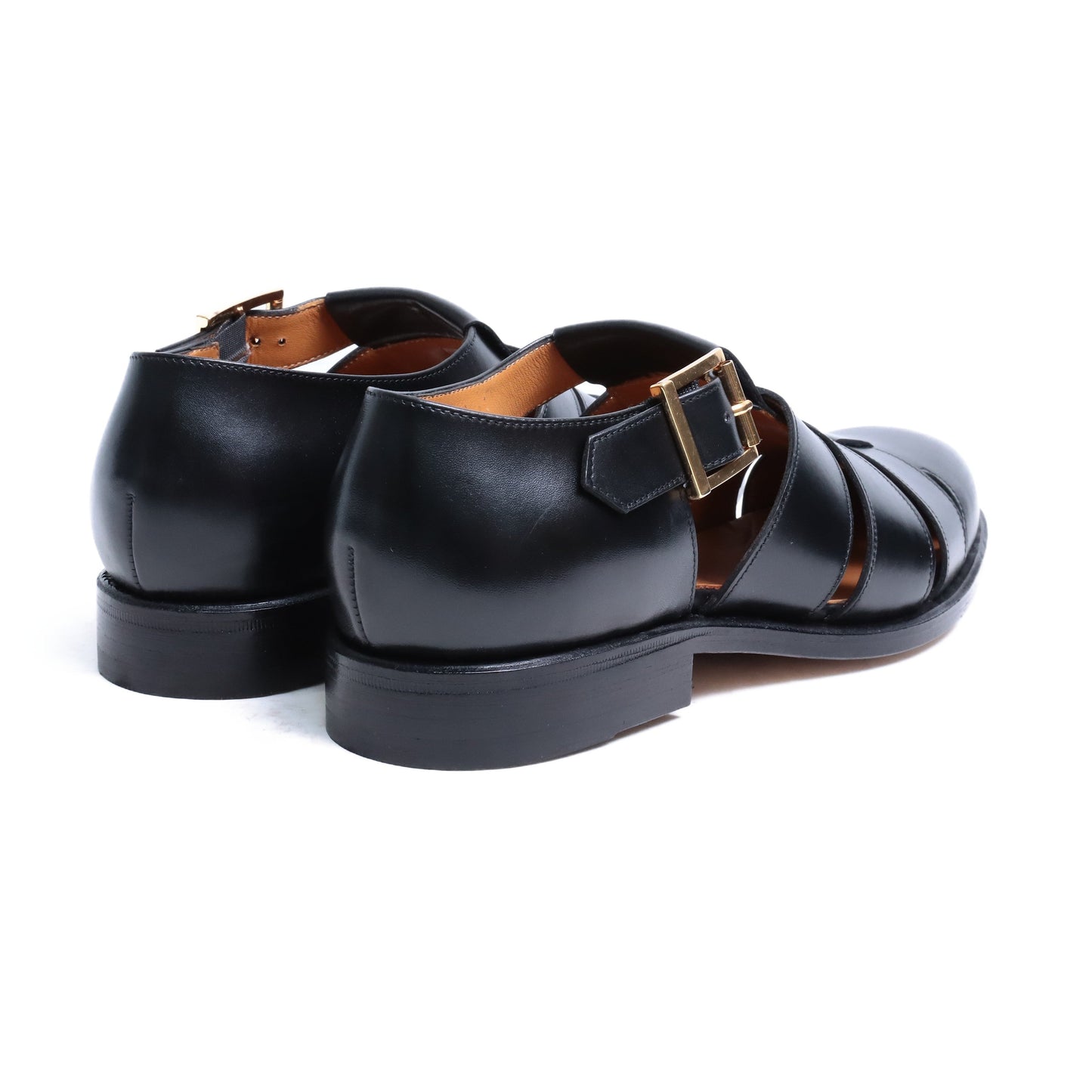 98819 / CALF / BLACK / LEATHER SOLE / UK9.0(27.5cm)