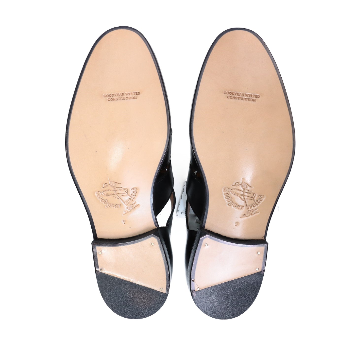 98819 / CALF / BLACK / LEATHER SOLE / UK9.0(27.5cm)