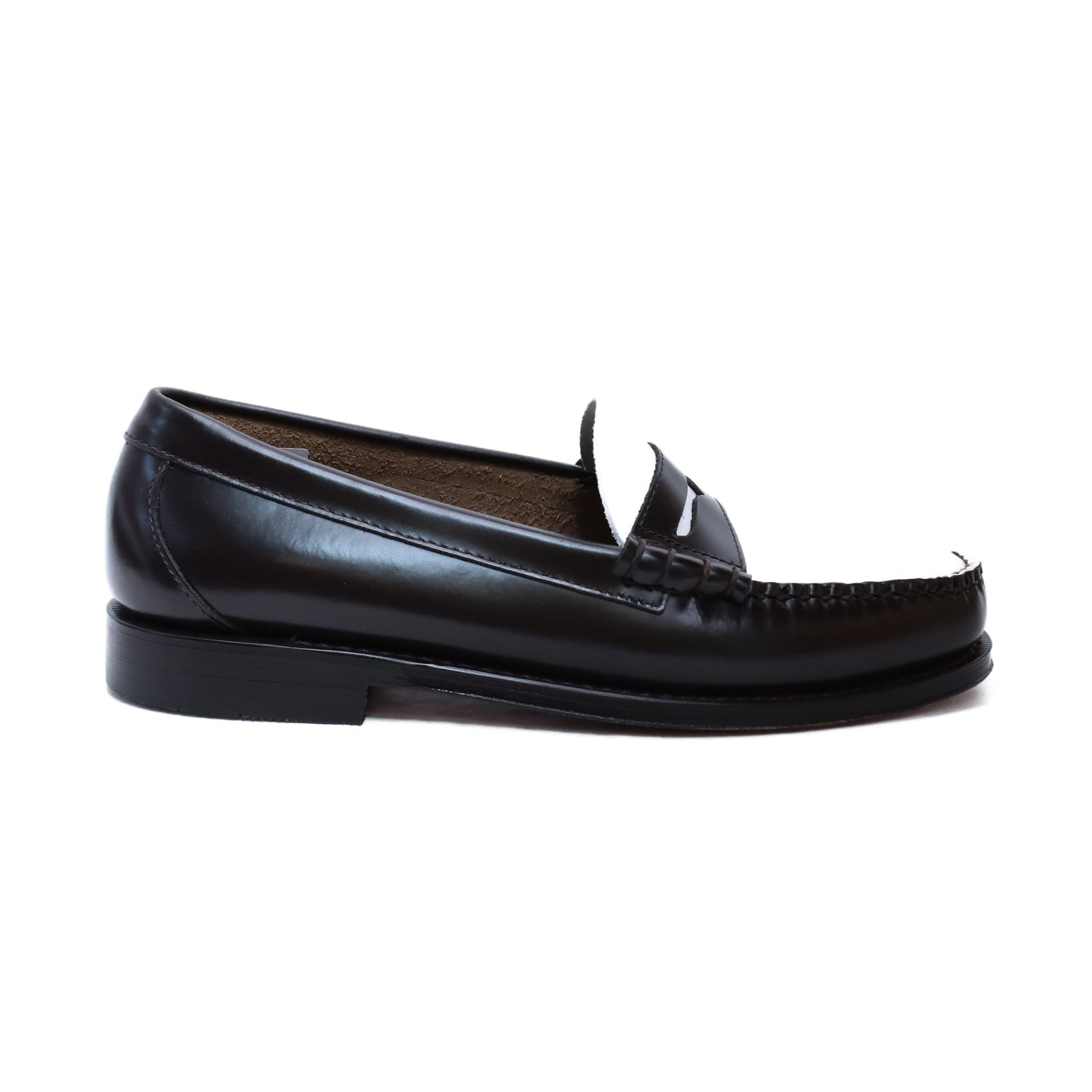 BA11010H / LTHR / DARK BROWN & WHITE / LEATHER SOLE / US8.5(26.5cm)
