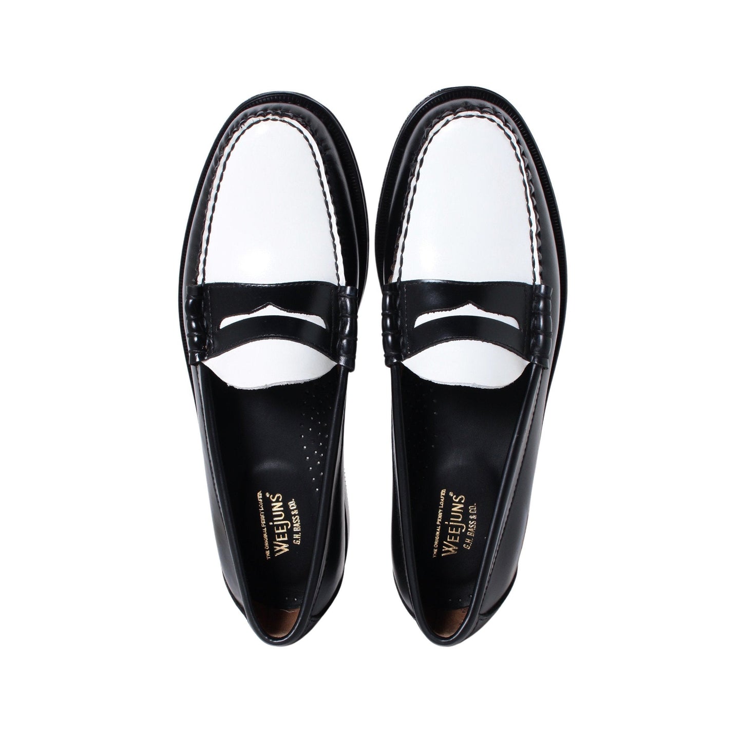 BA11010H / LTHR / BLACK/WHITE / LEATHER SOLE / US9.5(27.5cm)