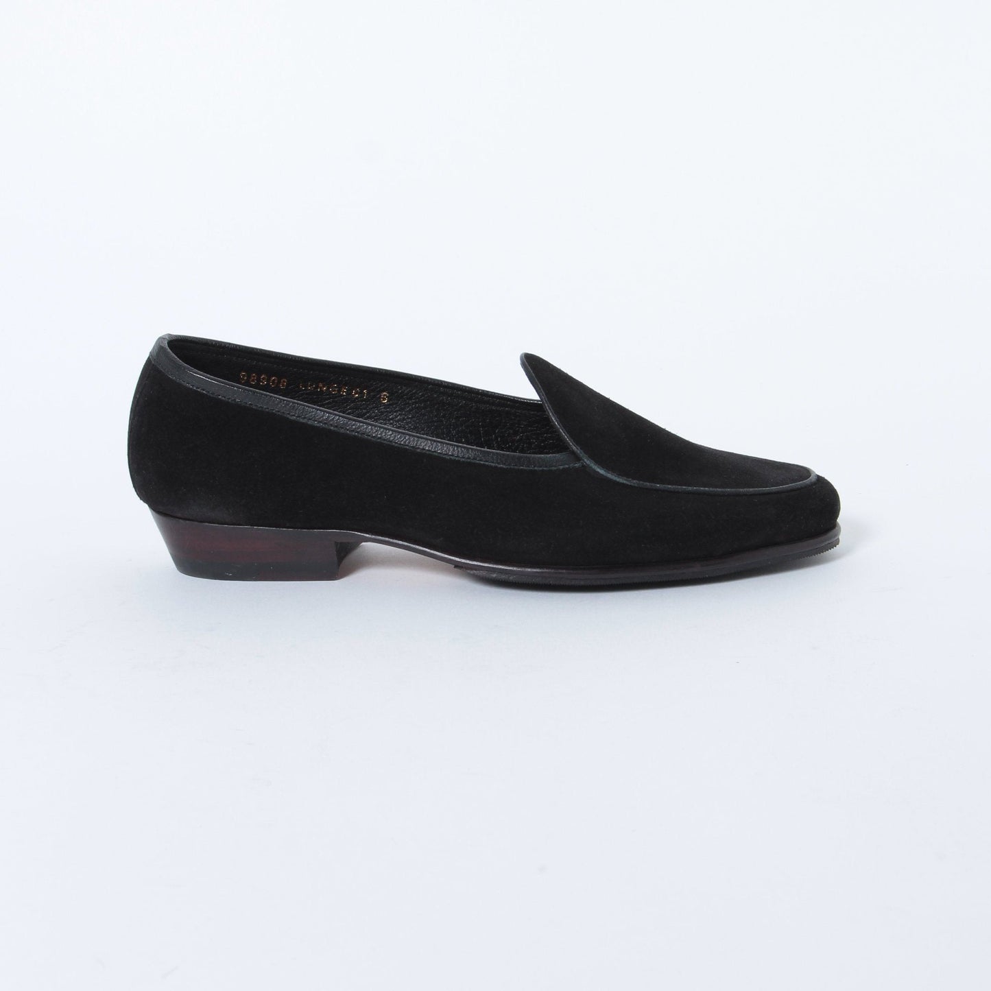 98908 / SUEDE / BLACK / HALF RUBBER SOLE / UK6.0(24.5cm)