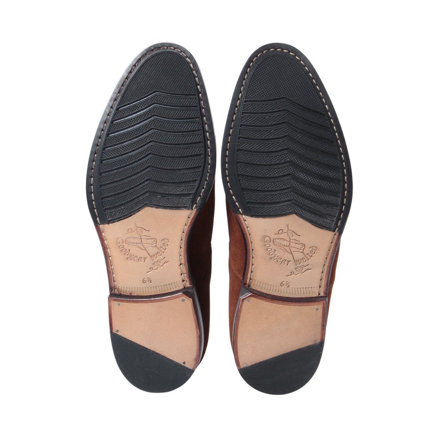 98921 / SUEDE / SNUFF / HALF RUBBER SOLE / UK6.5(25.0cm)
