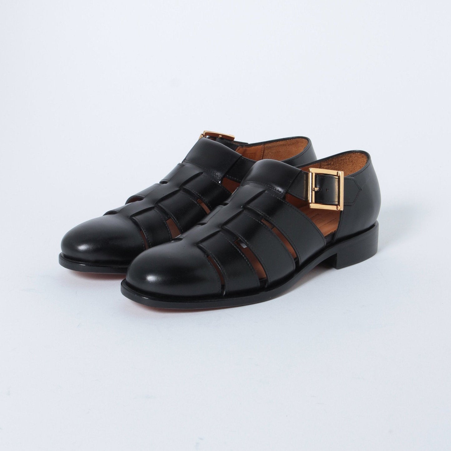 98850 / CALF / BLACK / LEATHR SOLE / UK4.0(23.0cm)