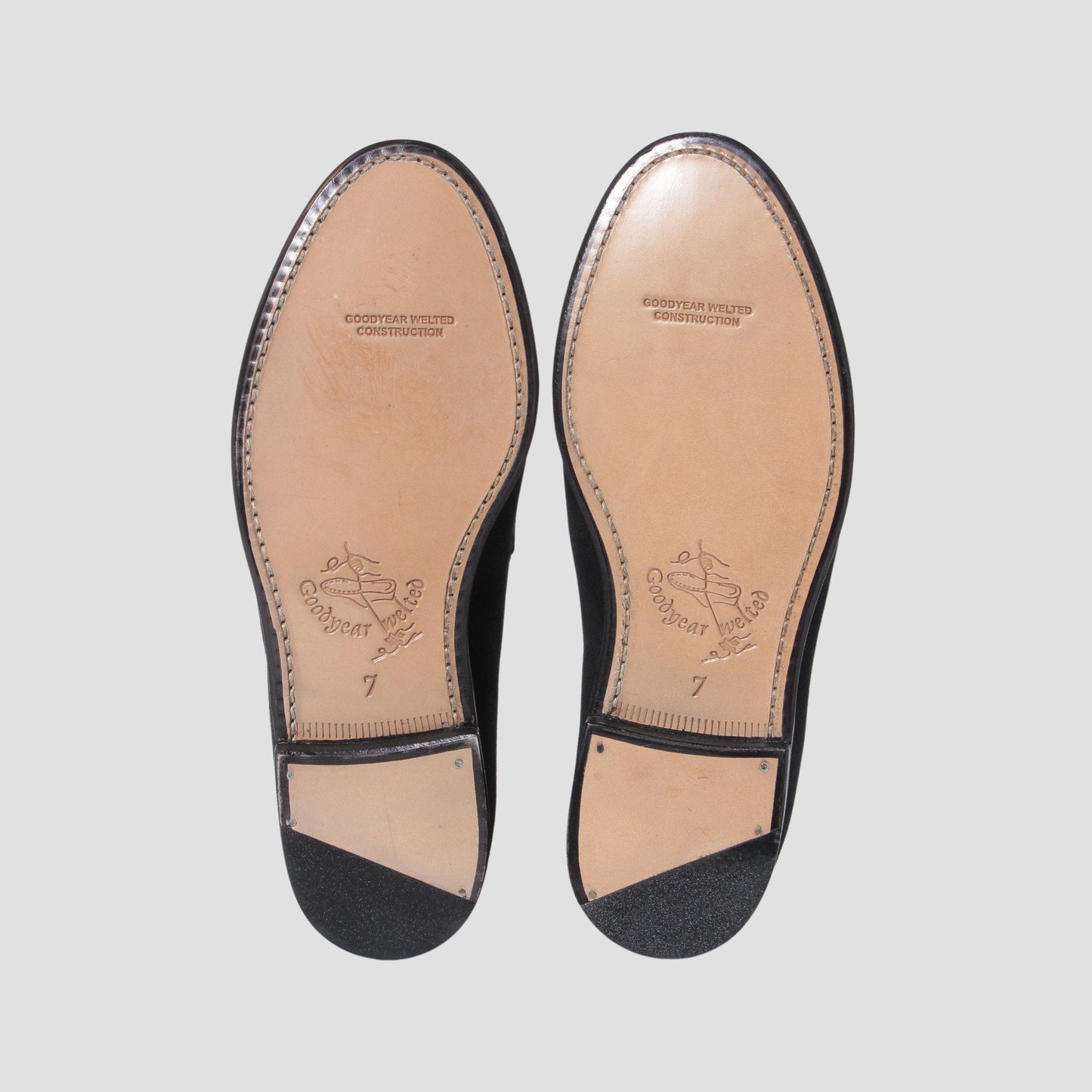 98976 / SUEDE / BLACK / LEATHERSOLE / UK7.0(26.0cm)
