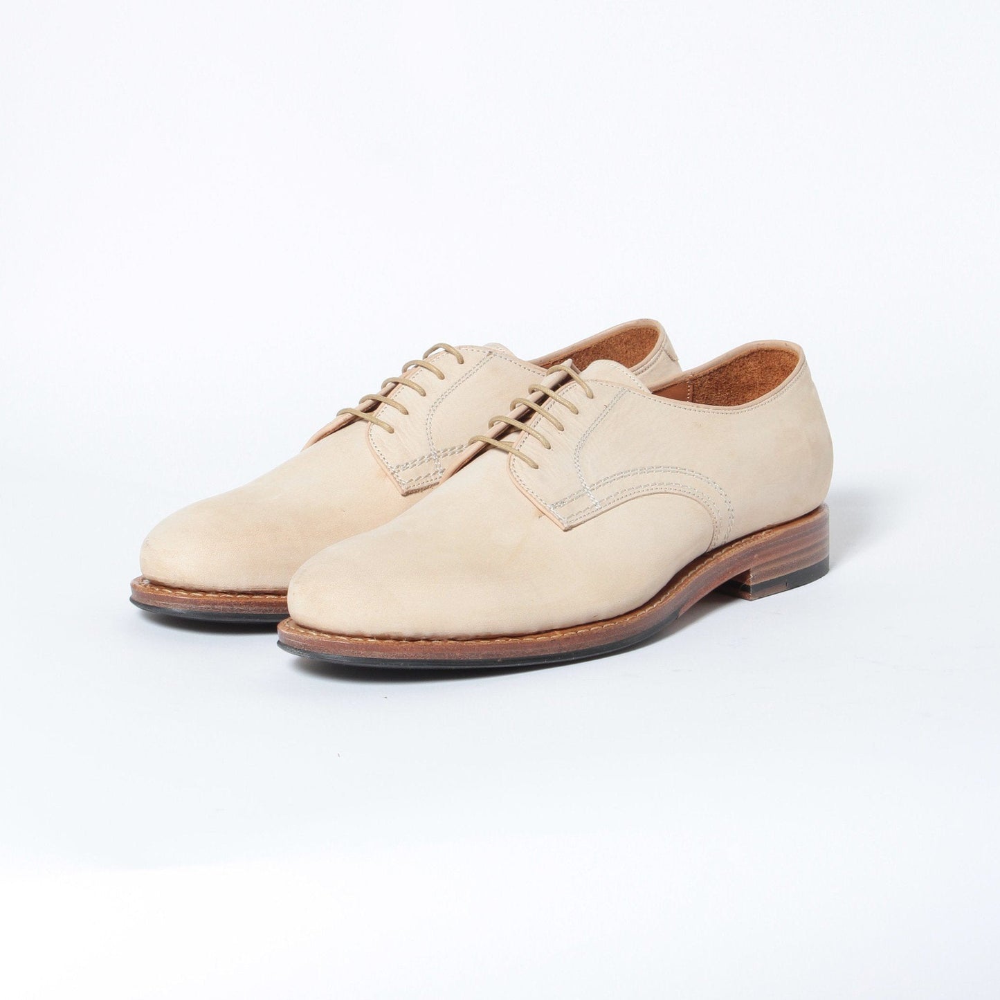99064 / NUBUCK / BEIGE / HALF RUBBER SOLE / UK7.5(26.0cm)