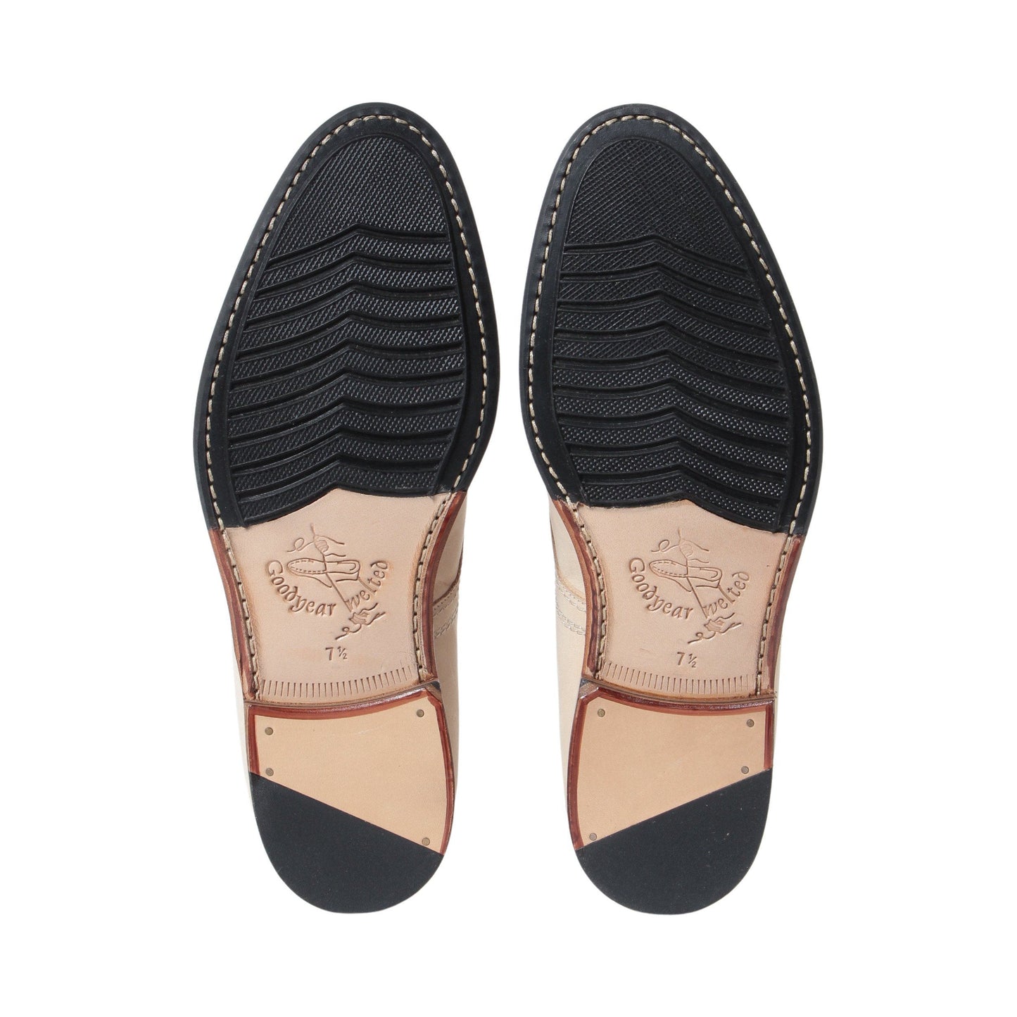 99064 / NUBUCK / BEIGE / HALF RUBBER SOLE / UK7.5(26.0cm)