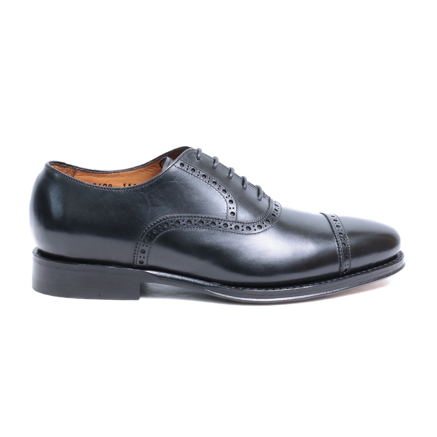 98409 / CALF / BLACK / LEATHER SOLE / UK6.0(24.5cm)