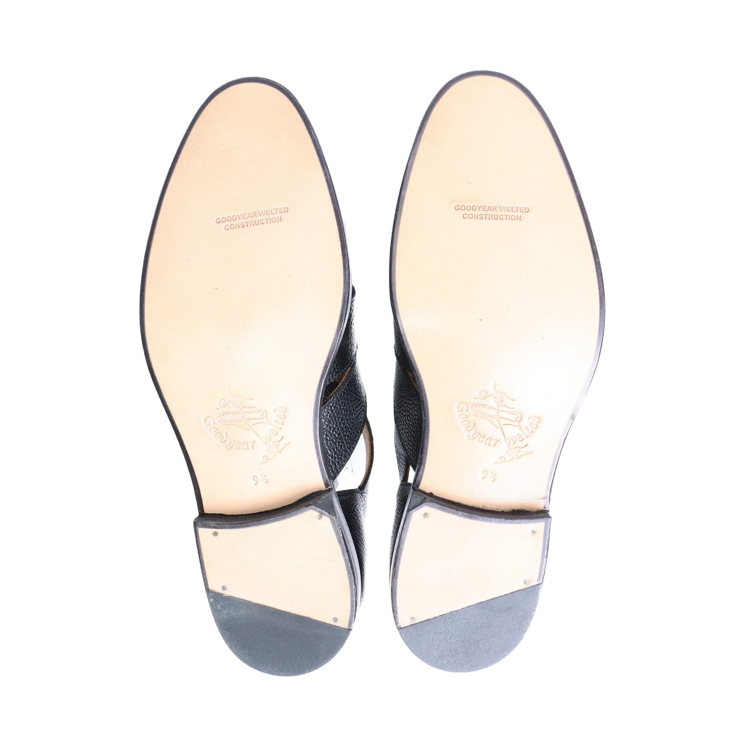 98819 / GRAIN / BLACK / LEATHER SOLE / UK9.5(28.0cm)