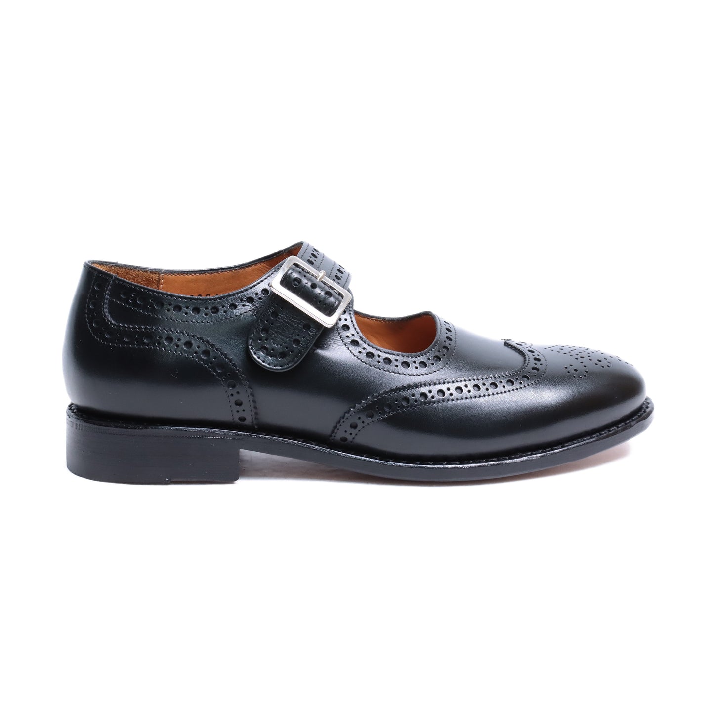 98996 / CALF / BLACK / LEATHER SOLE / UK6.0(25.0cm)