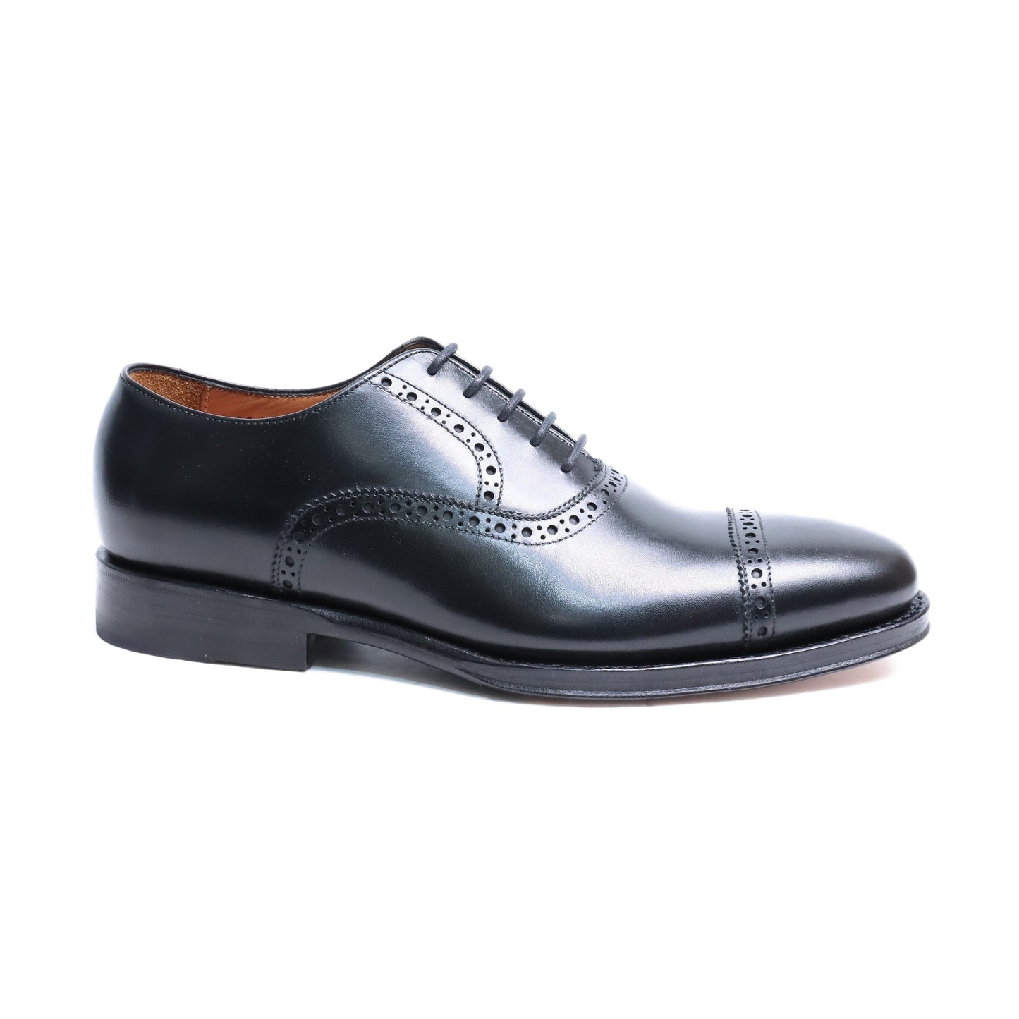 98409 / CALF / BLACK / LEATHER SOLE / UK5.0(23.5cm)