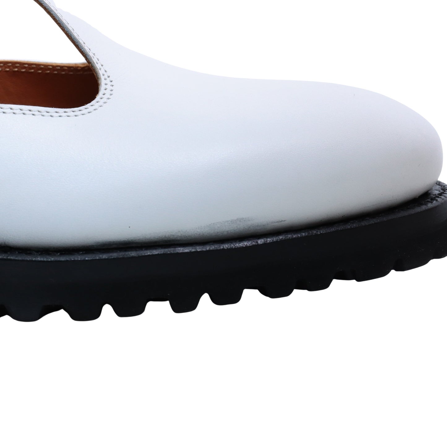 99025 / CALF / WHITE / VIBRAM SOLE / UK4.0(23.0cm)