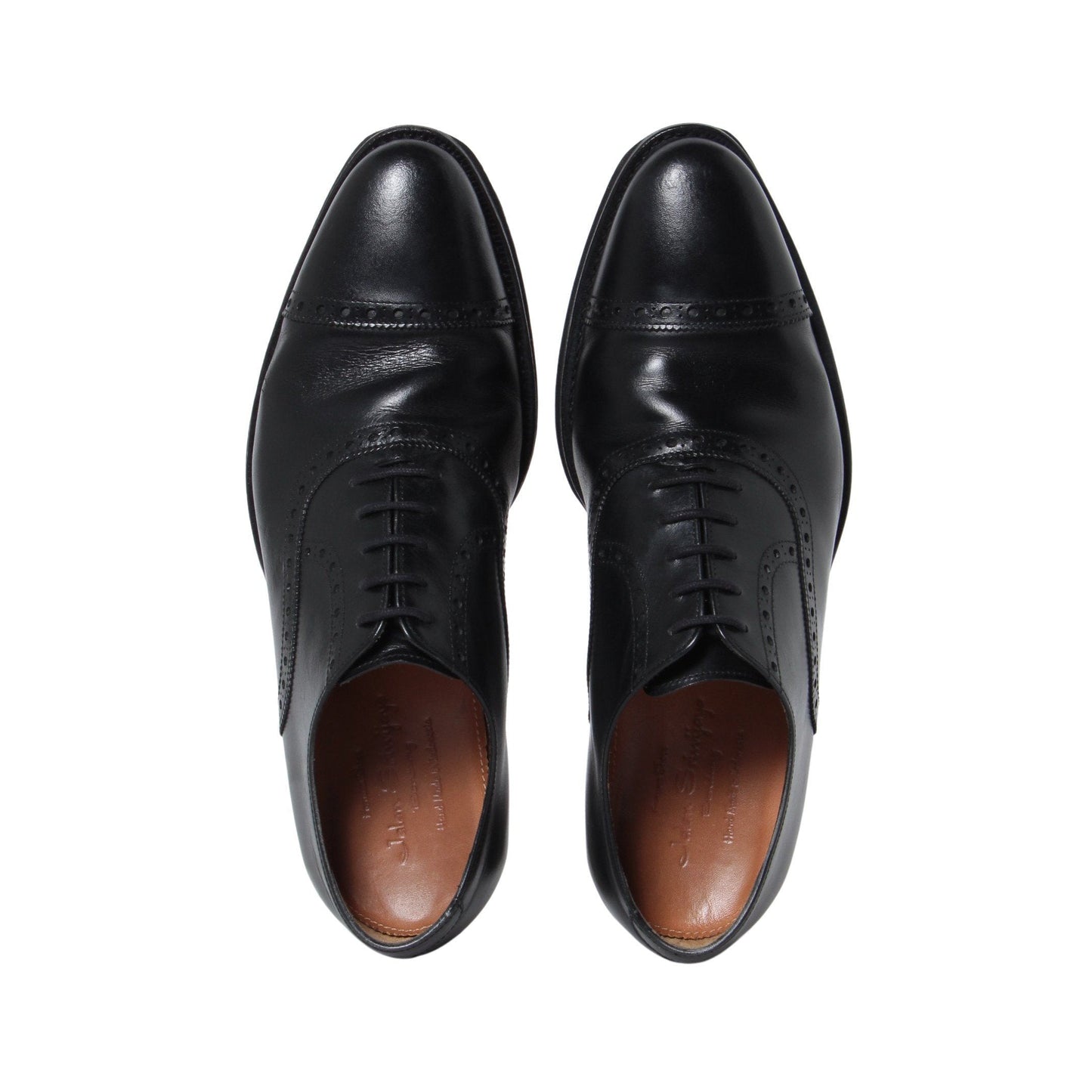 98409 / CALF / BLACK / LEATHER SOLE / UK6.5(25.0cm)