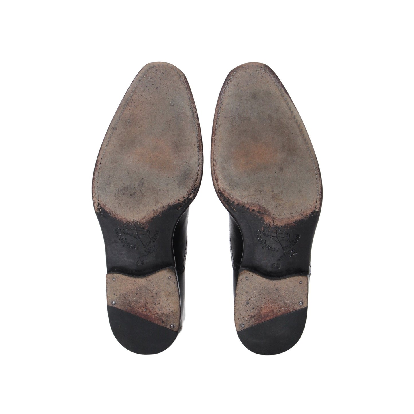 98409 / CALF / BLACK / LEATHER SOLE / UK6.5(25.0cm)