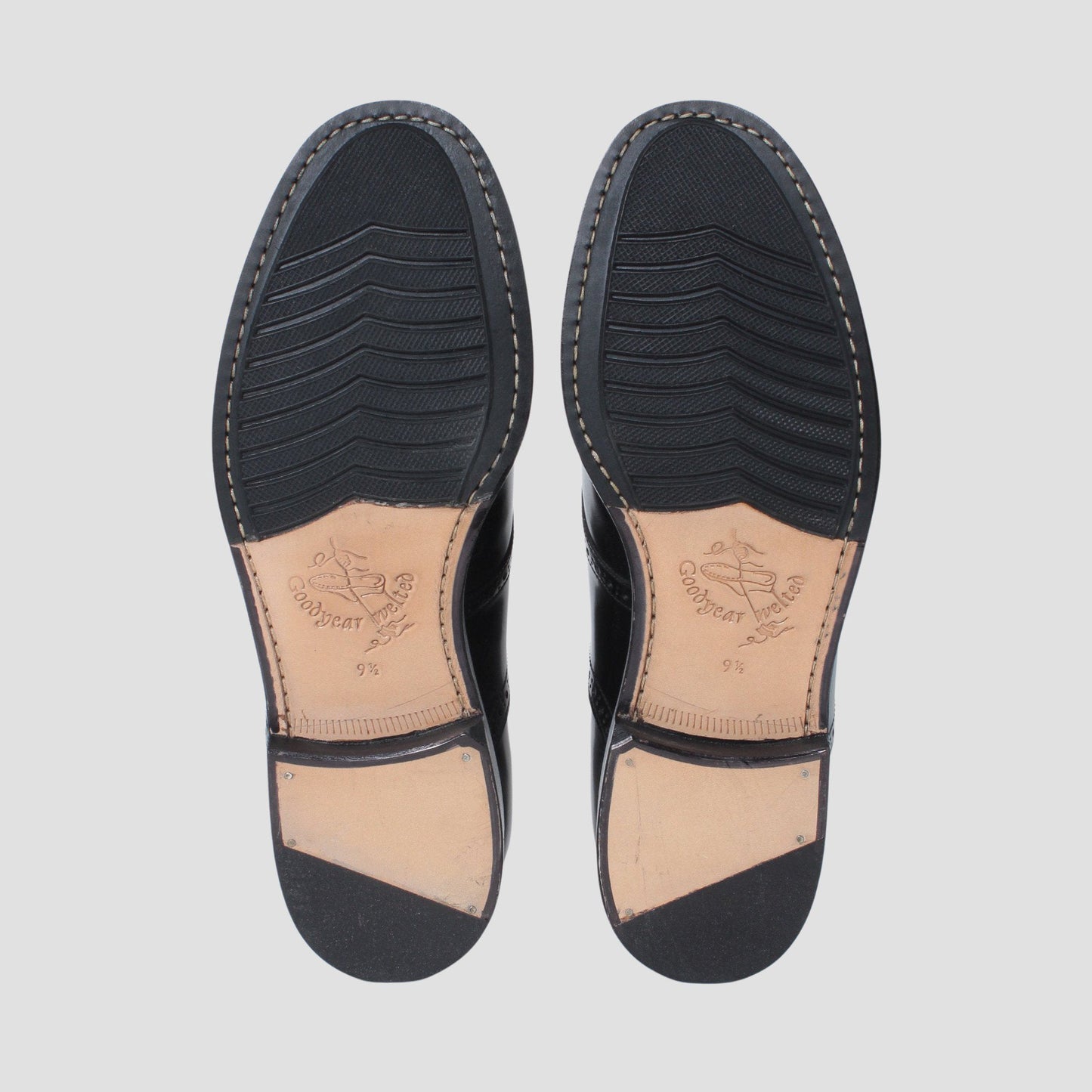 99063 / HORSE / BLACK / HALF RUBBER SOLE / UK9.5(28.0cm)