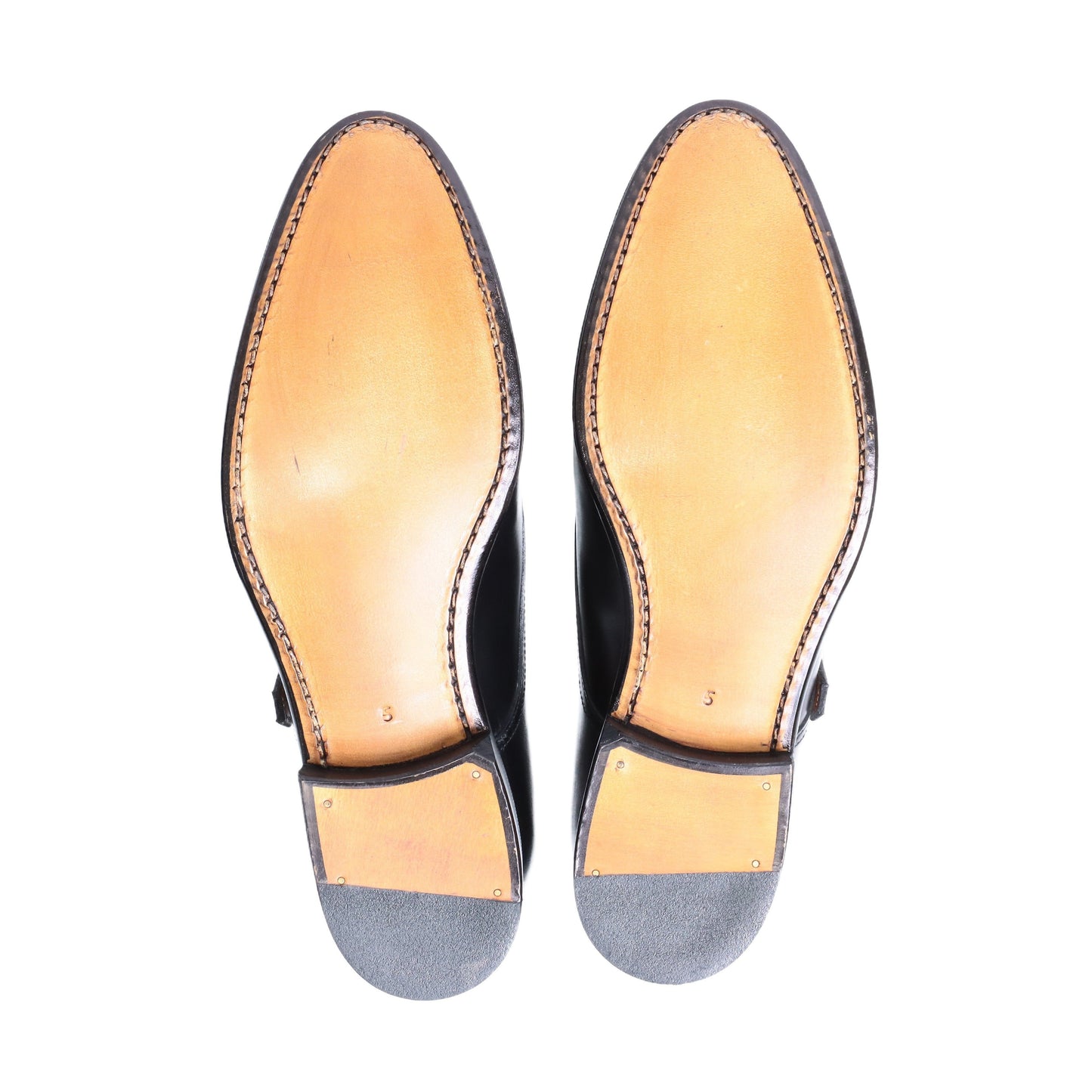 98679 / CALF / BLACK / LEATHER SOLE / UK5.0(24.0cm)