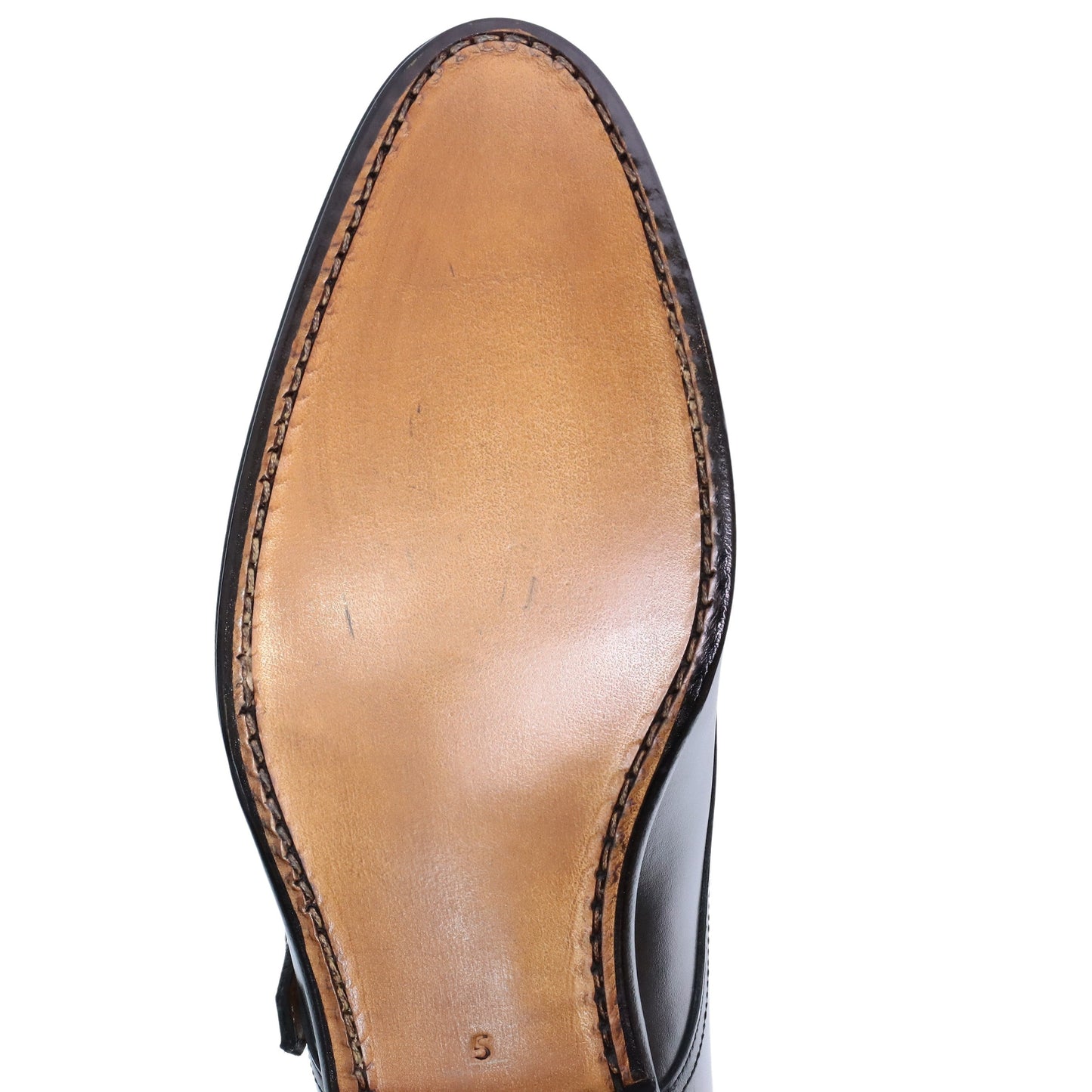 98679 / CALF / BLACK / LEATHER SOLE / UK5.0(24.0cm)