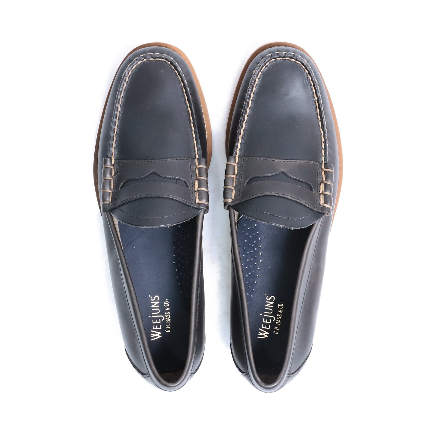 BA11011 / LTHR / NAVY / LEATHER SOLE / US9.0(27.0cm)