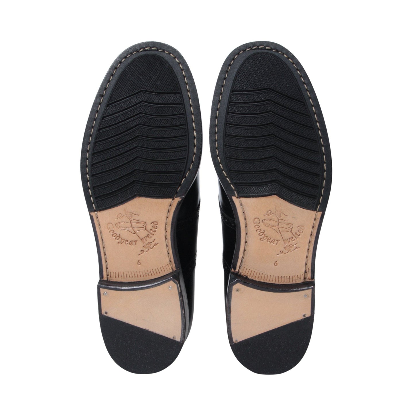 99063 / HORSE / BLACK / HALF RUBBER SOLE / UK6.0(24.5cm)